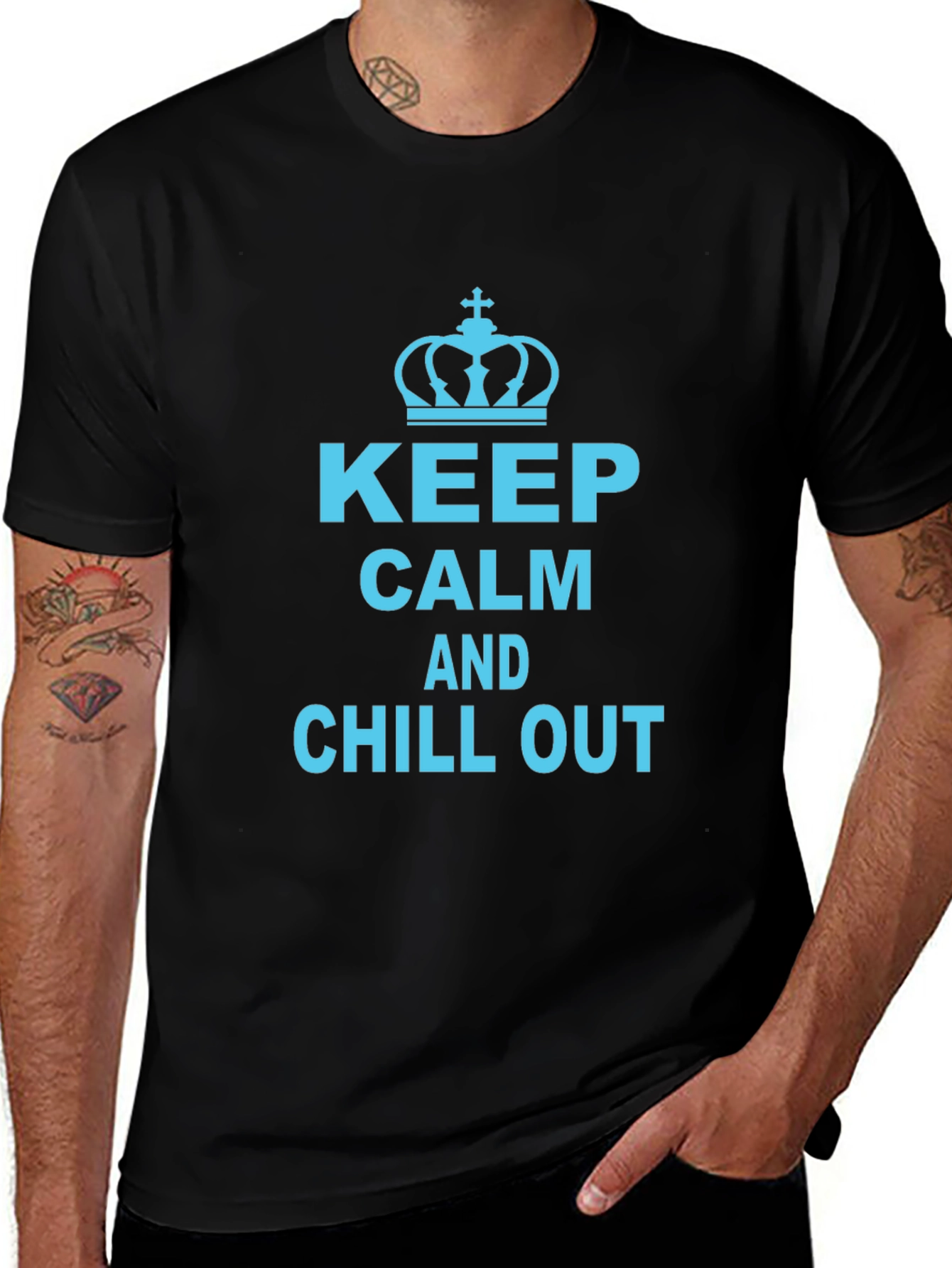 Keep Calm and Chill Out Graphic T-Shirt
