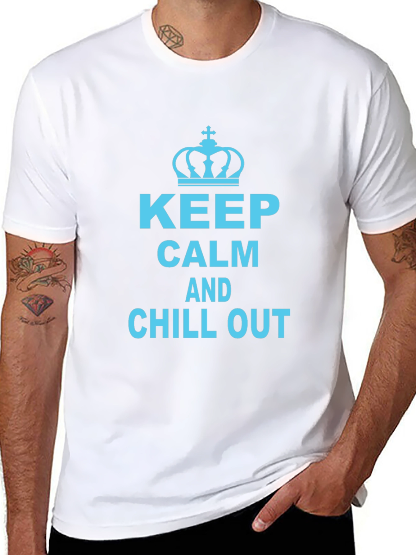 Keep Calm and Chill Out Graphic T-Shirt