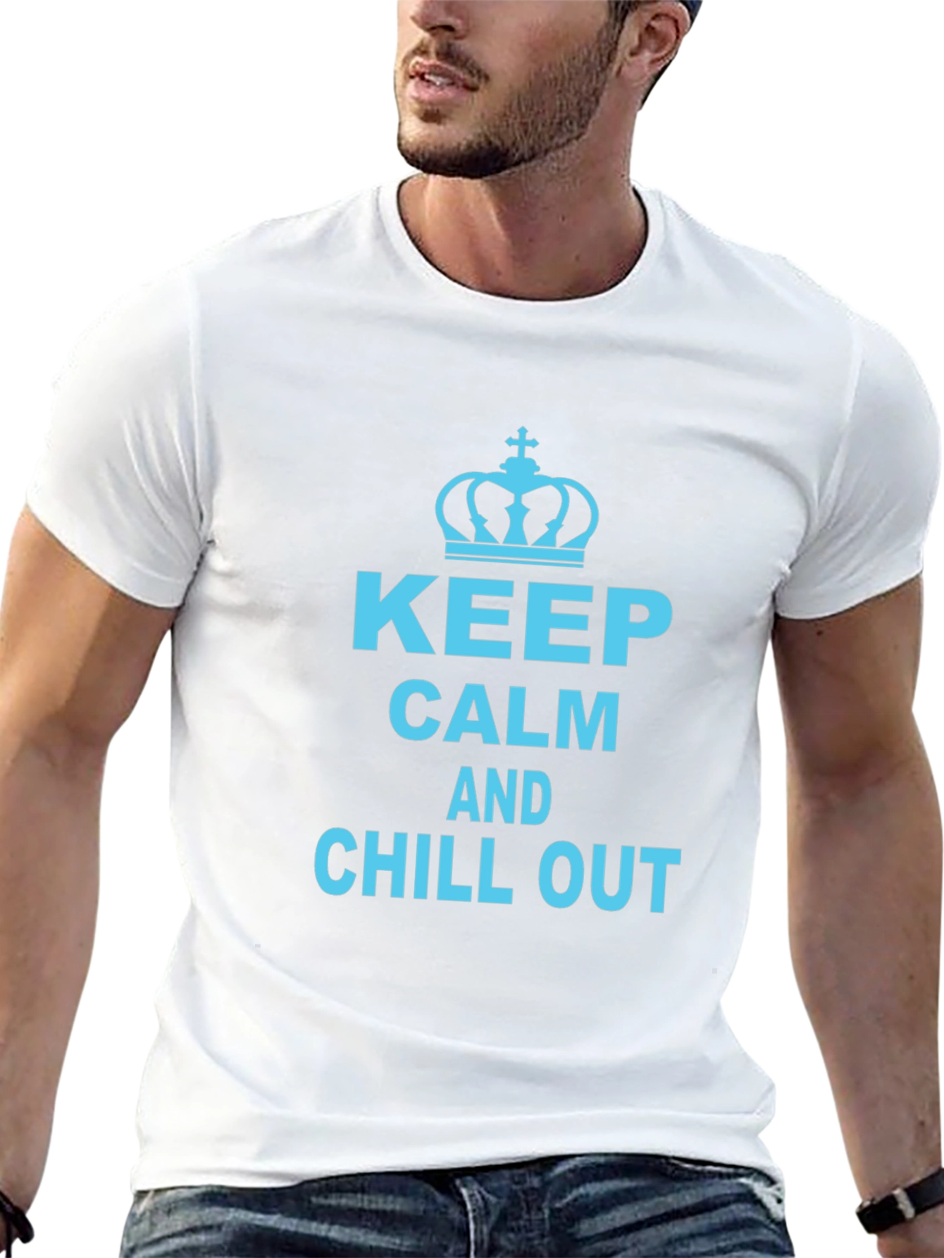 Keep Calm and Chill Out Graphic T-Shirt