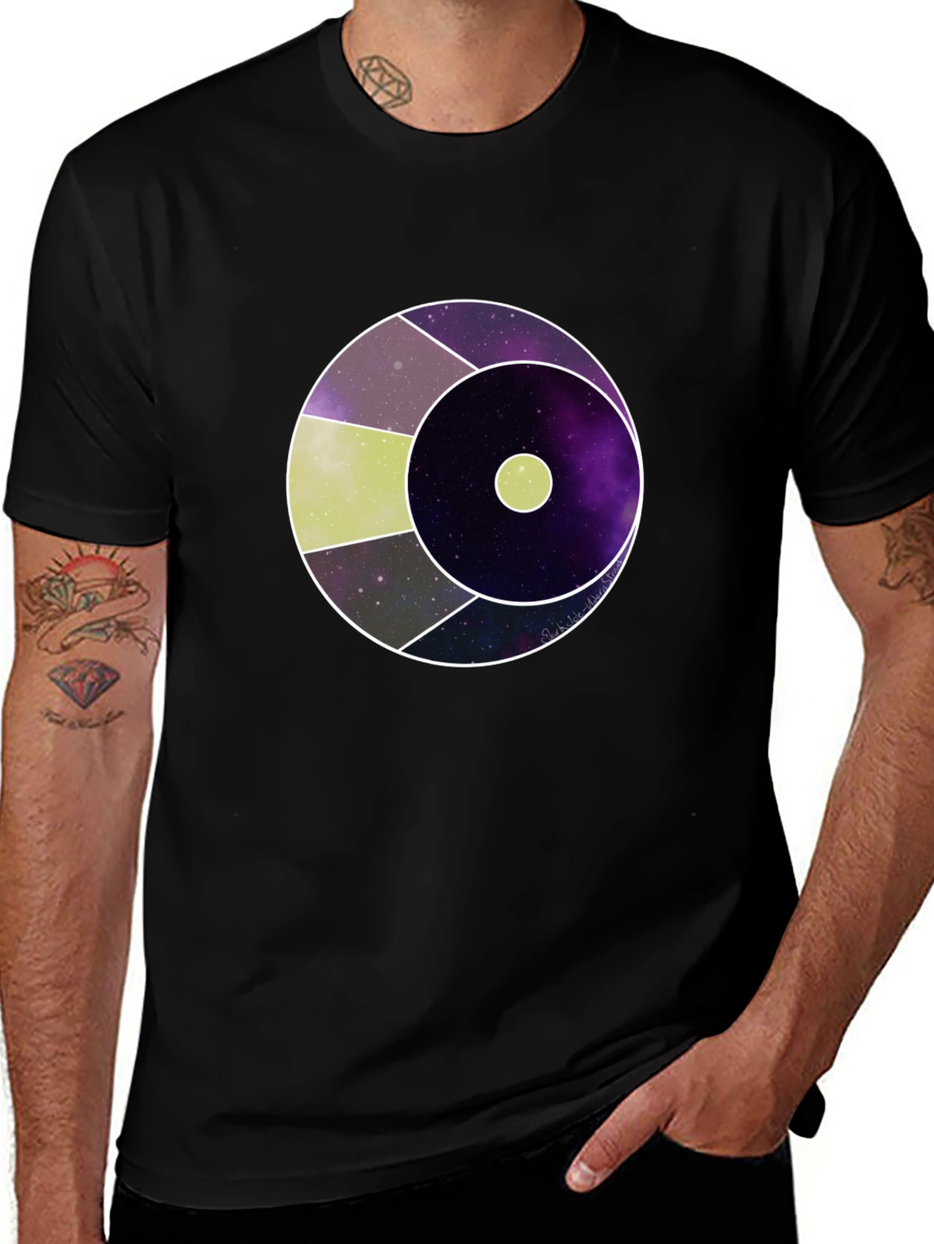 Cosmic Eye Graphic Tee - Modern Galaxy Design