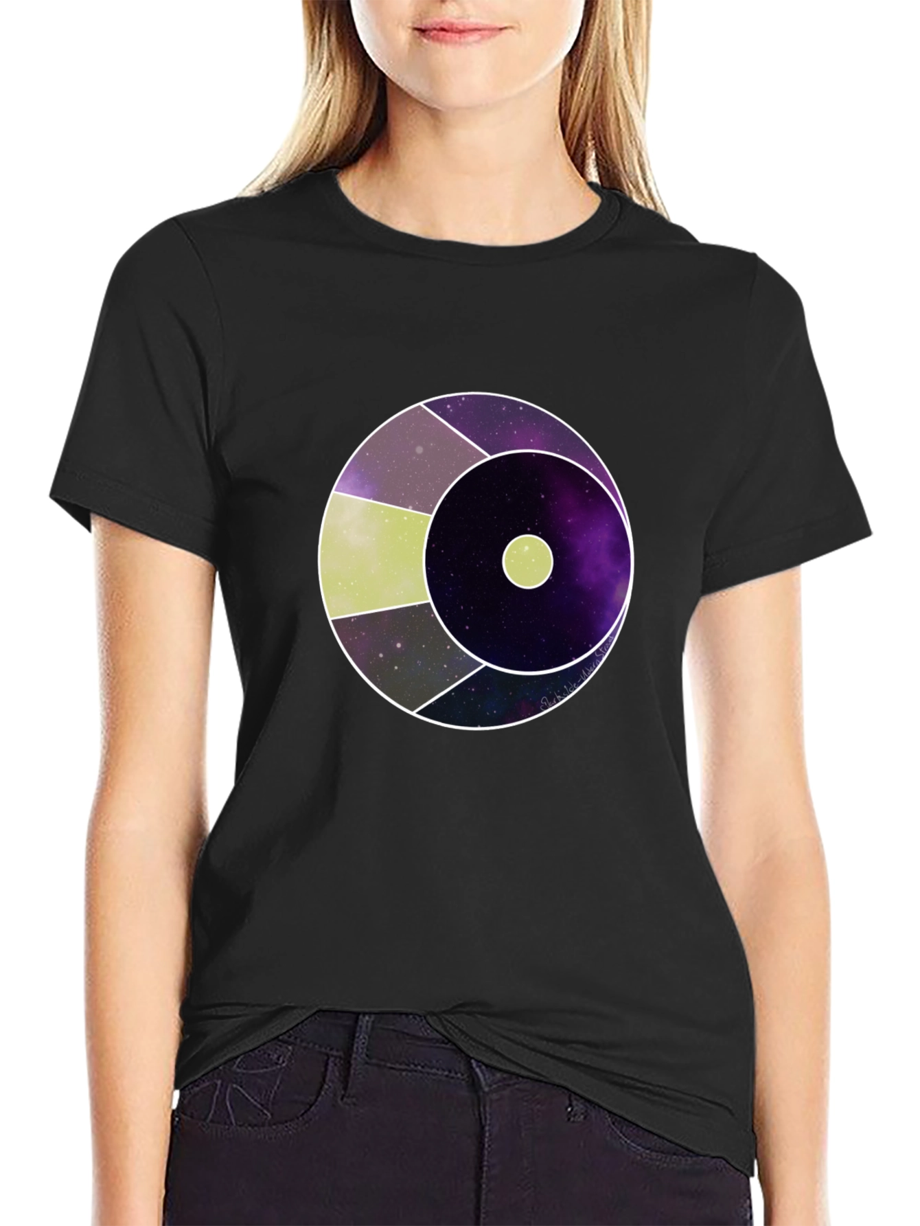 Cosmic Eye Graphic Tee - Modern Galaxy Design