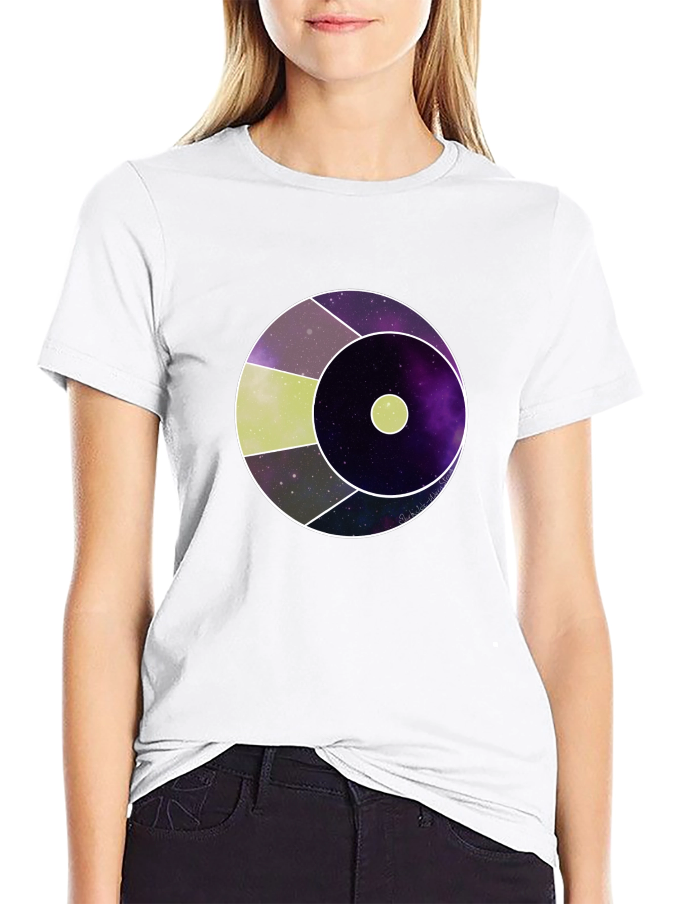 Cosmic Eye Graphic Tee - Modern Galaxy Design