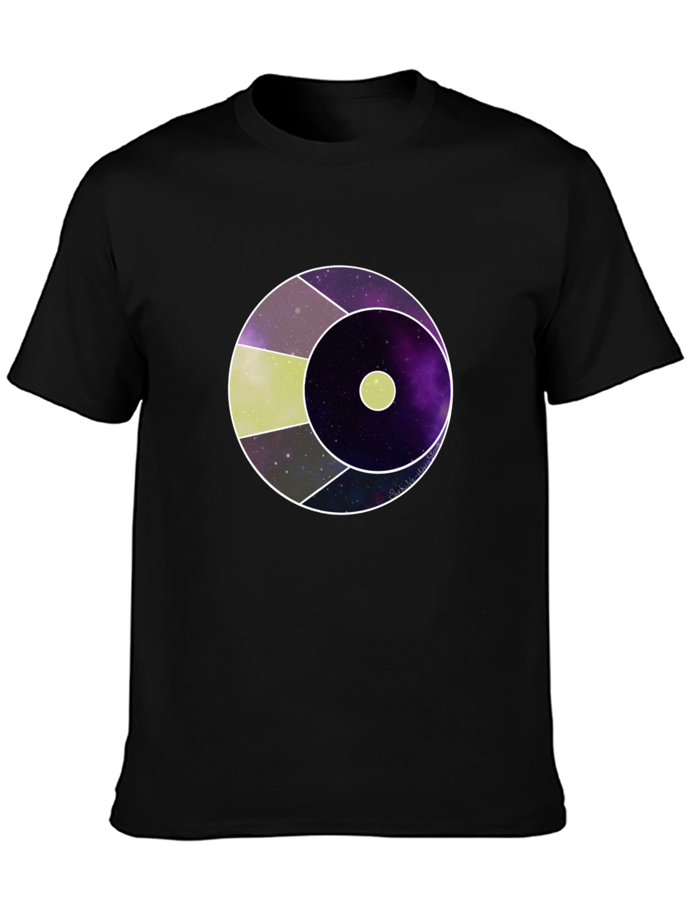 Cosmic Eye Graphic Tee - Modern Galaxy Design