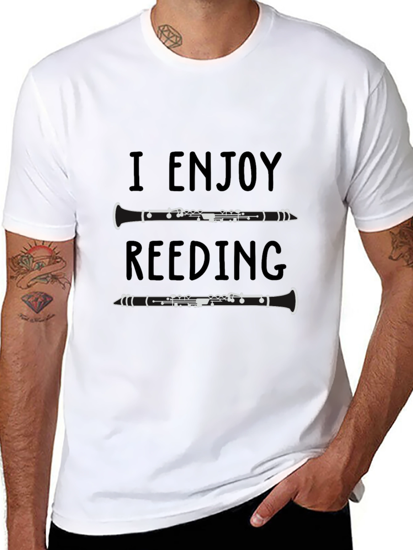 I Enjoy Reed-ing Clarinet T-Shirt