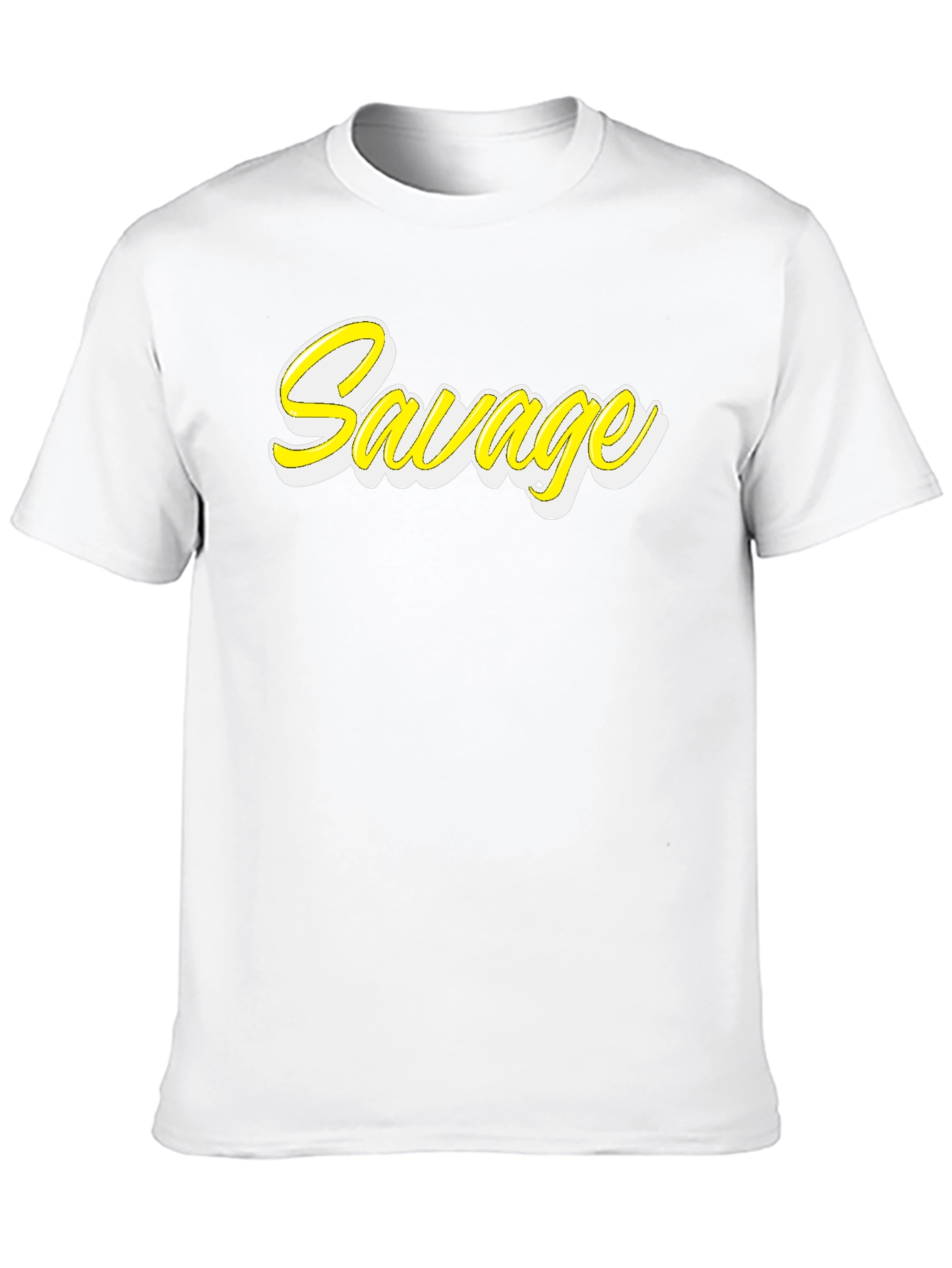 Savage Graphic T-Shirt - Black Crew Neck Tee