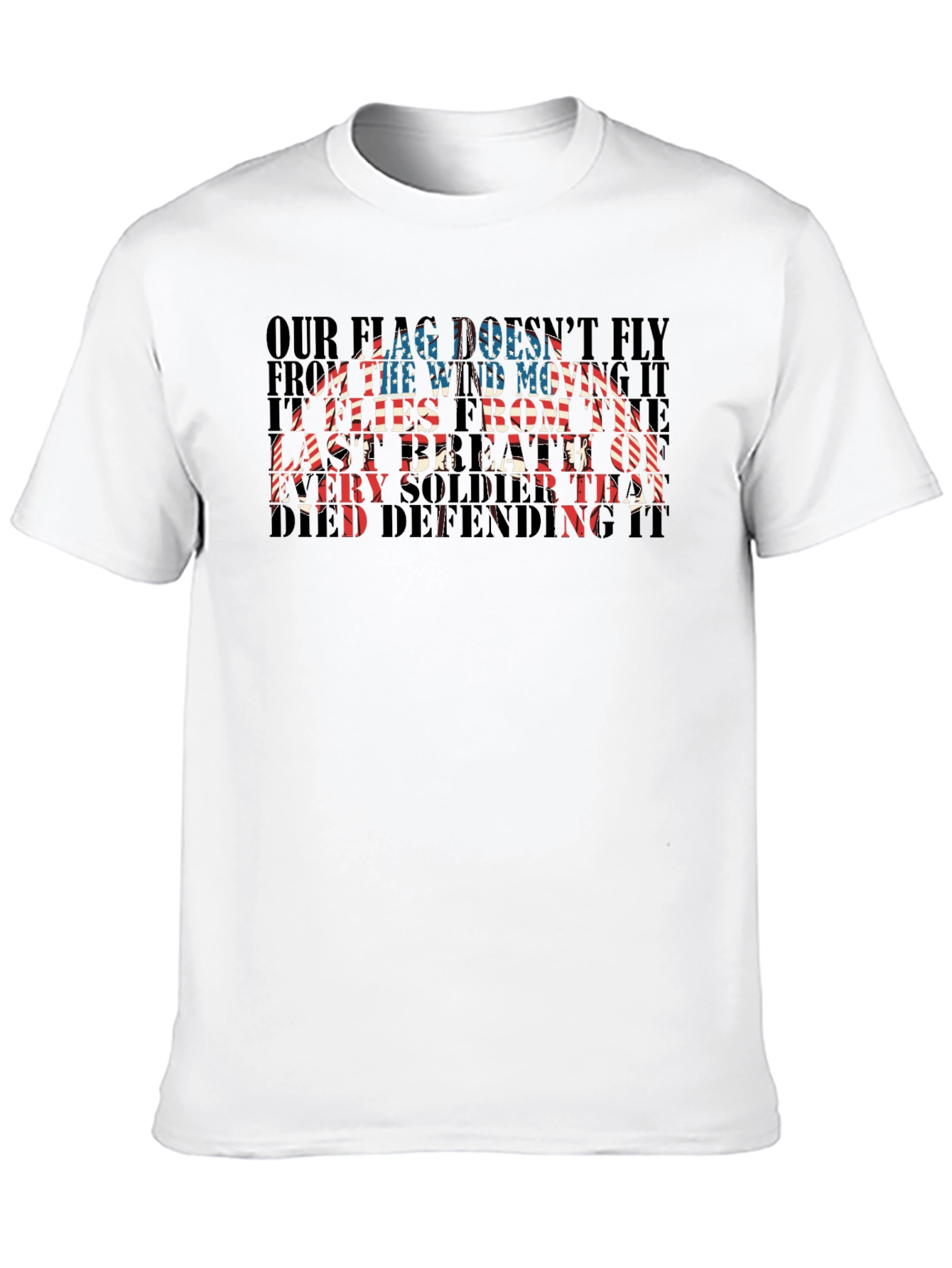 Patriotic US Flag Soldier T-Shirt