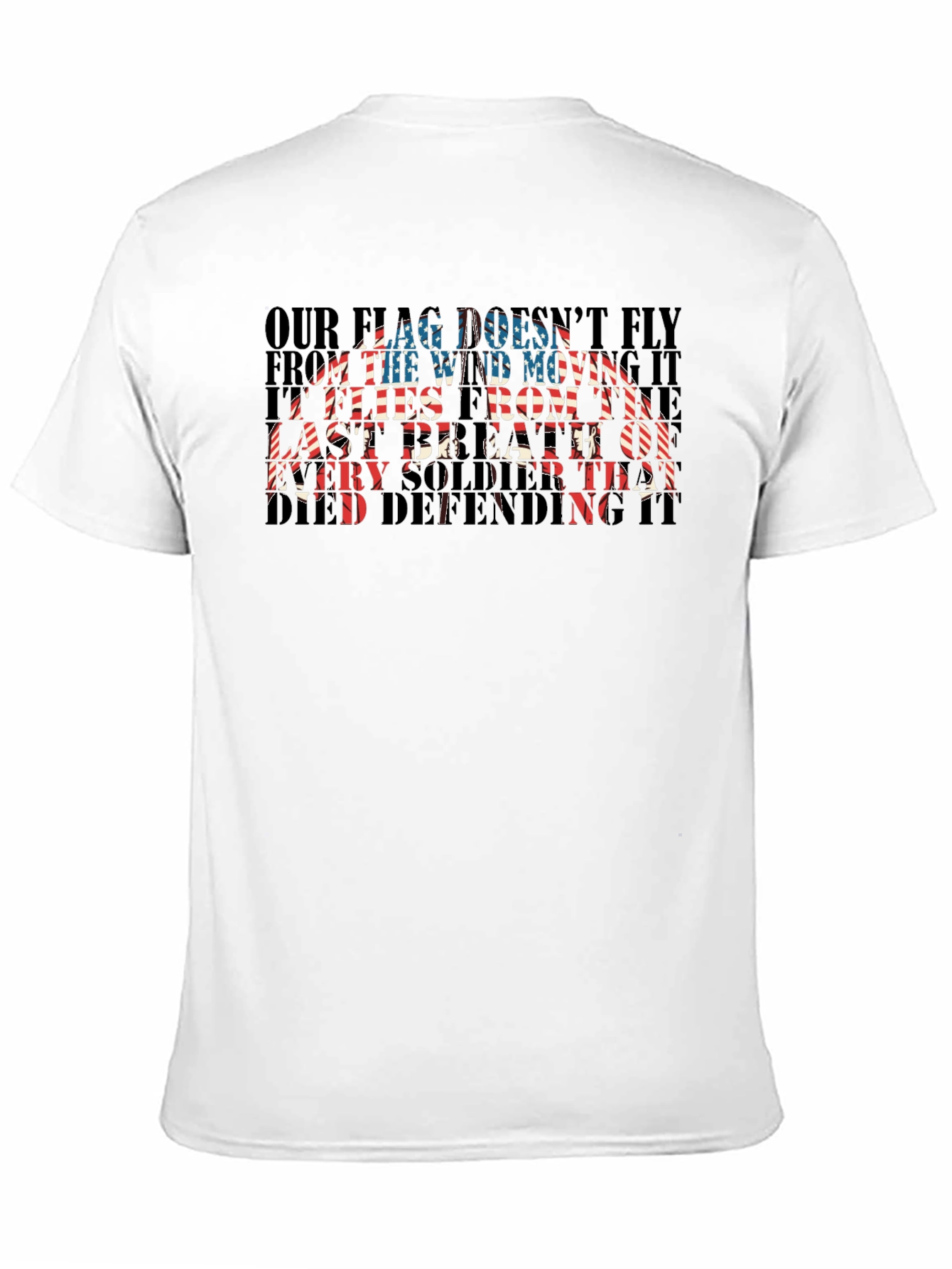 Patriotic US Flag Soldier T-Shirt