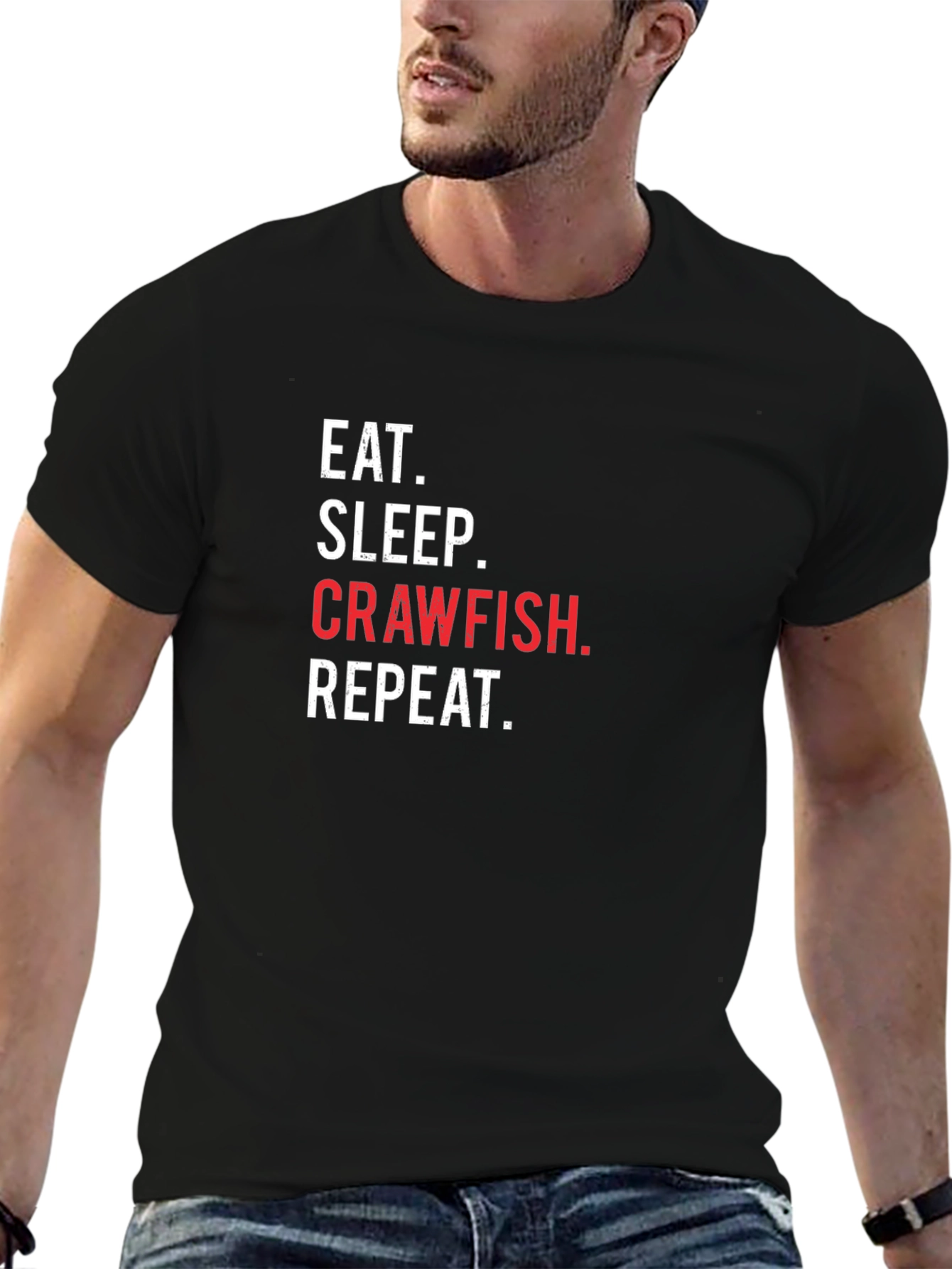 Eat Sleep Crawfish Repeat T-Shirt