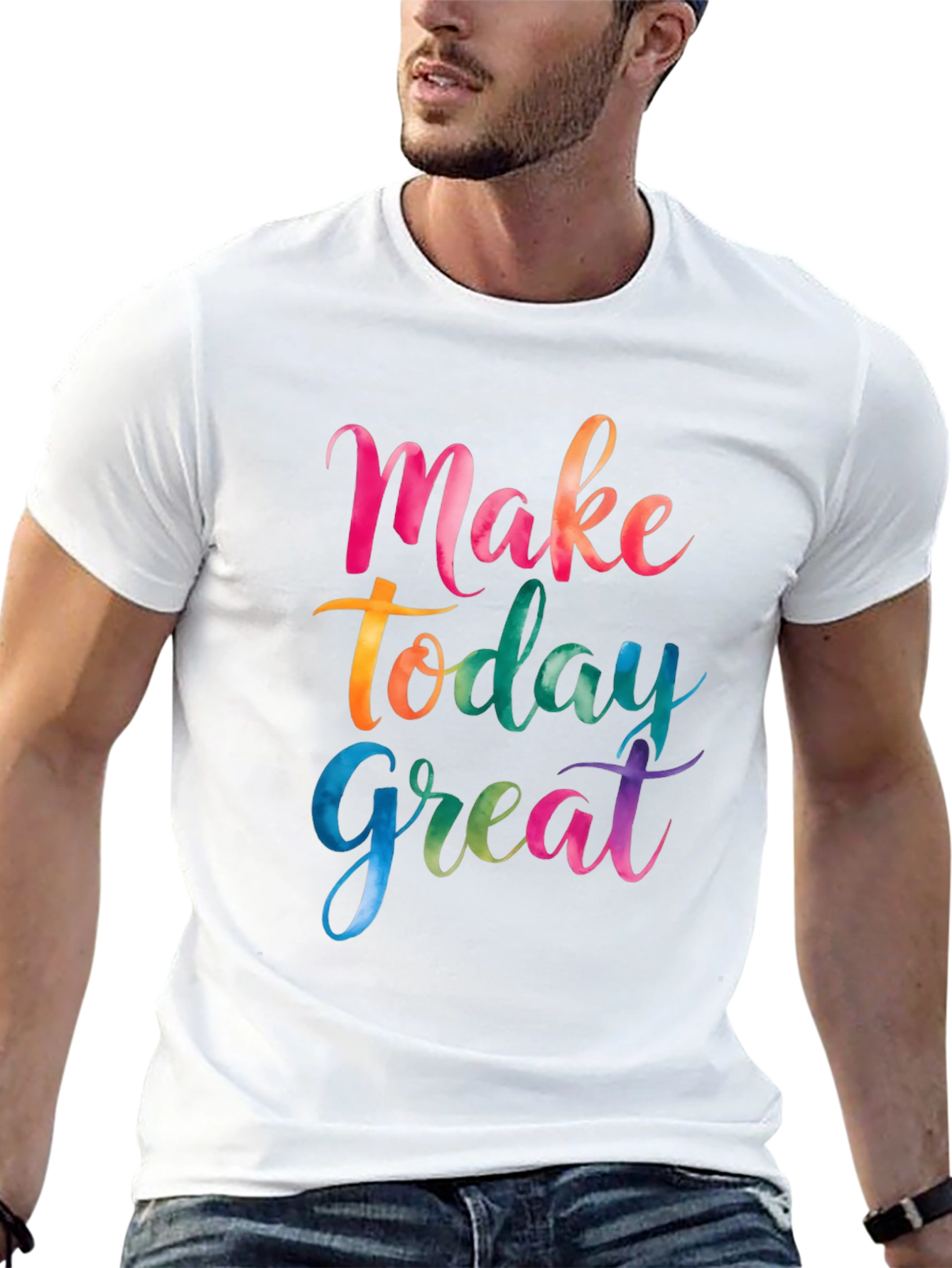 Make Today Great Black Graphic T-Shirt
