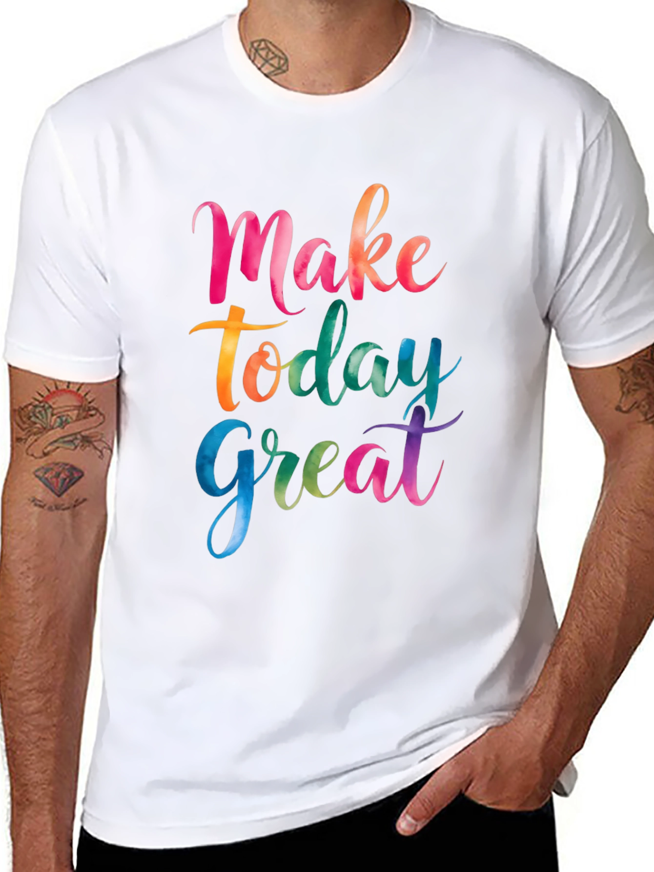 Make Today Great Black Graphic T-Shirt