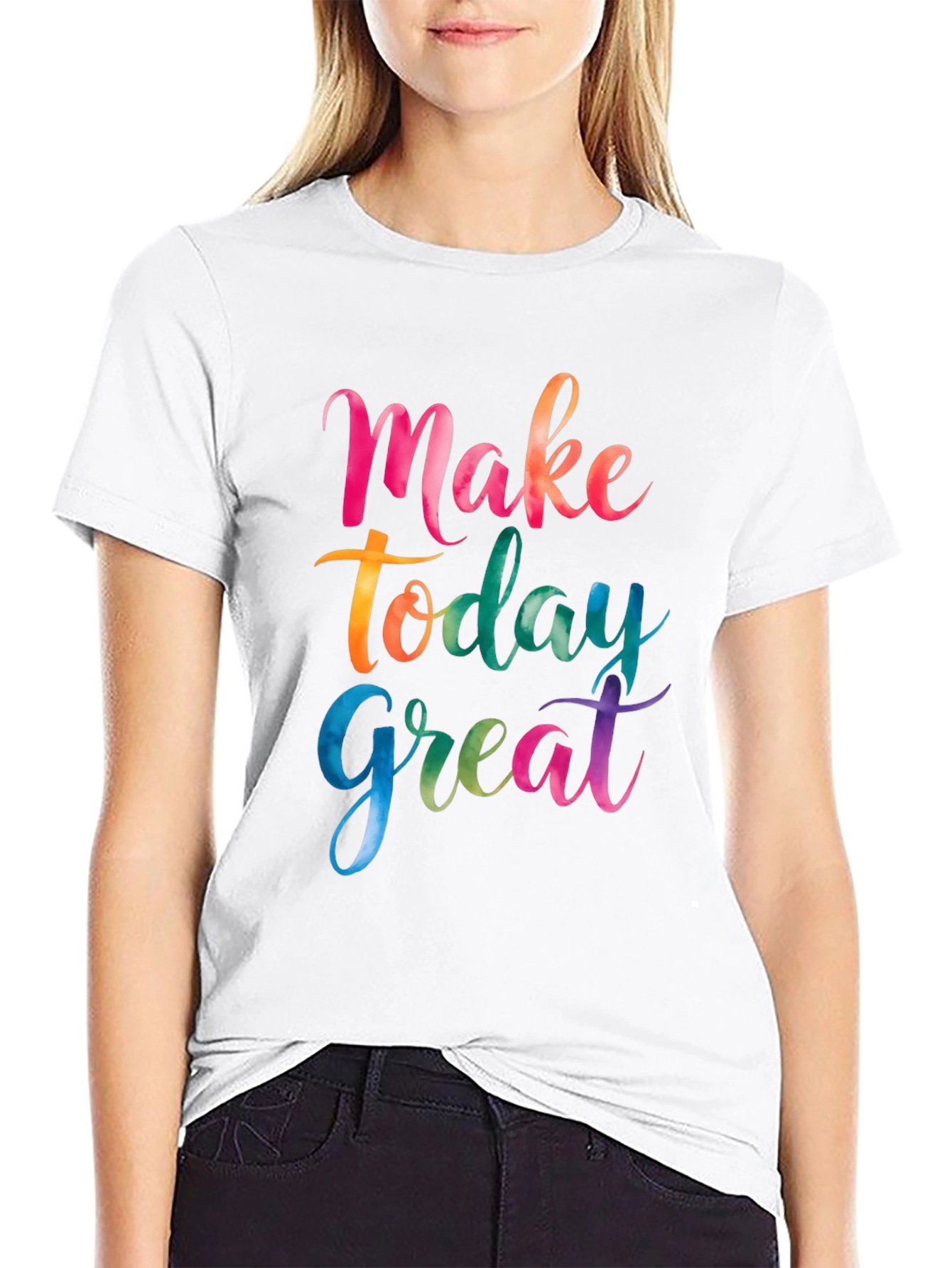 Make Today Great Black Graphic T-Shirt