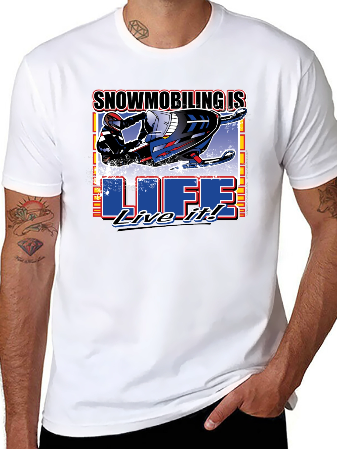 Snowmobiling is Life! Graphic Tee