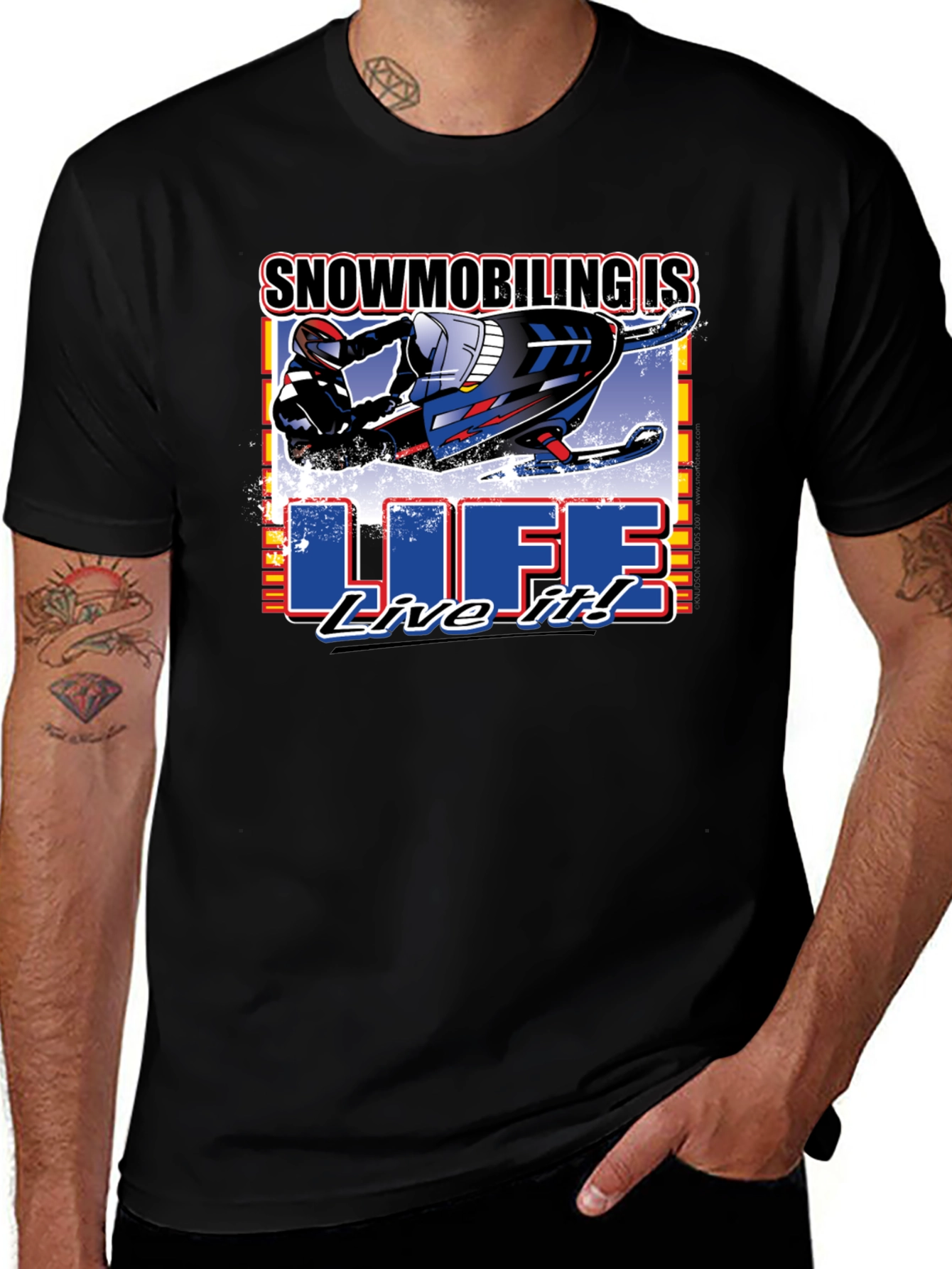 Snowmobiling is Life! Graphic Tee