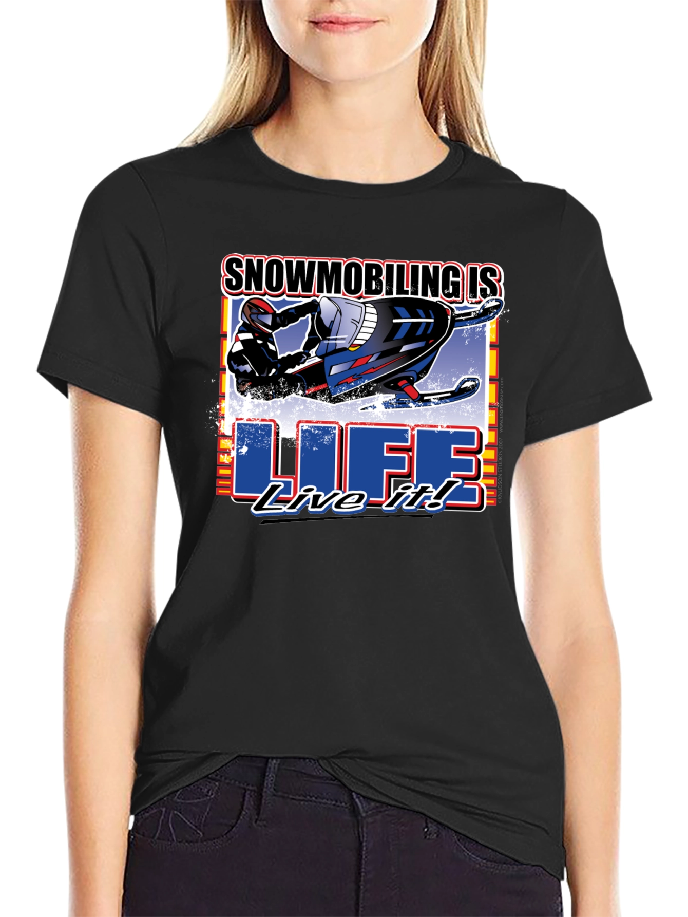Snowmobiling is Life! Graphic Tee