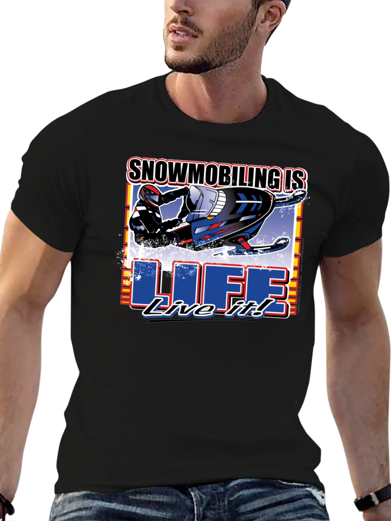 Snowmobiling is Life! Graphic Tee