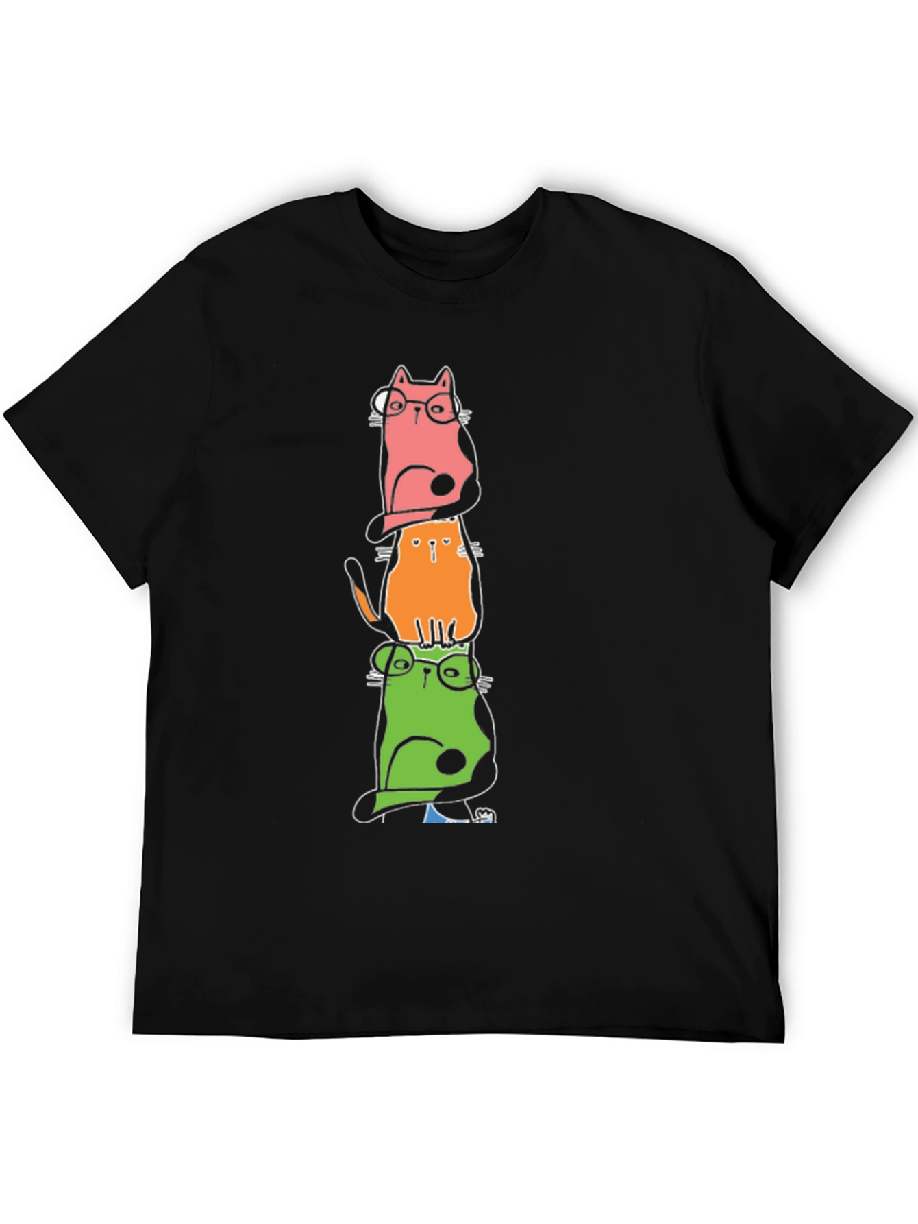Stacked Cats Graphic Tee