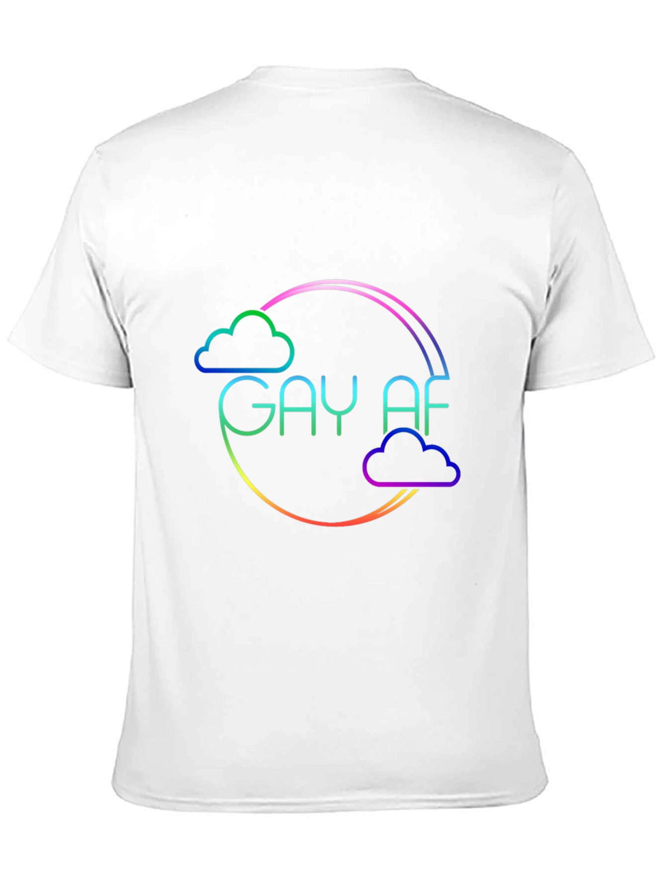 Gay AF Rainbow Cloud T-Shirt