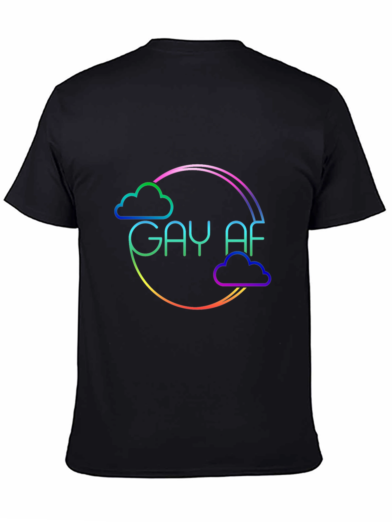 Gay AF Rainbow Cloud T-Shirt