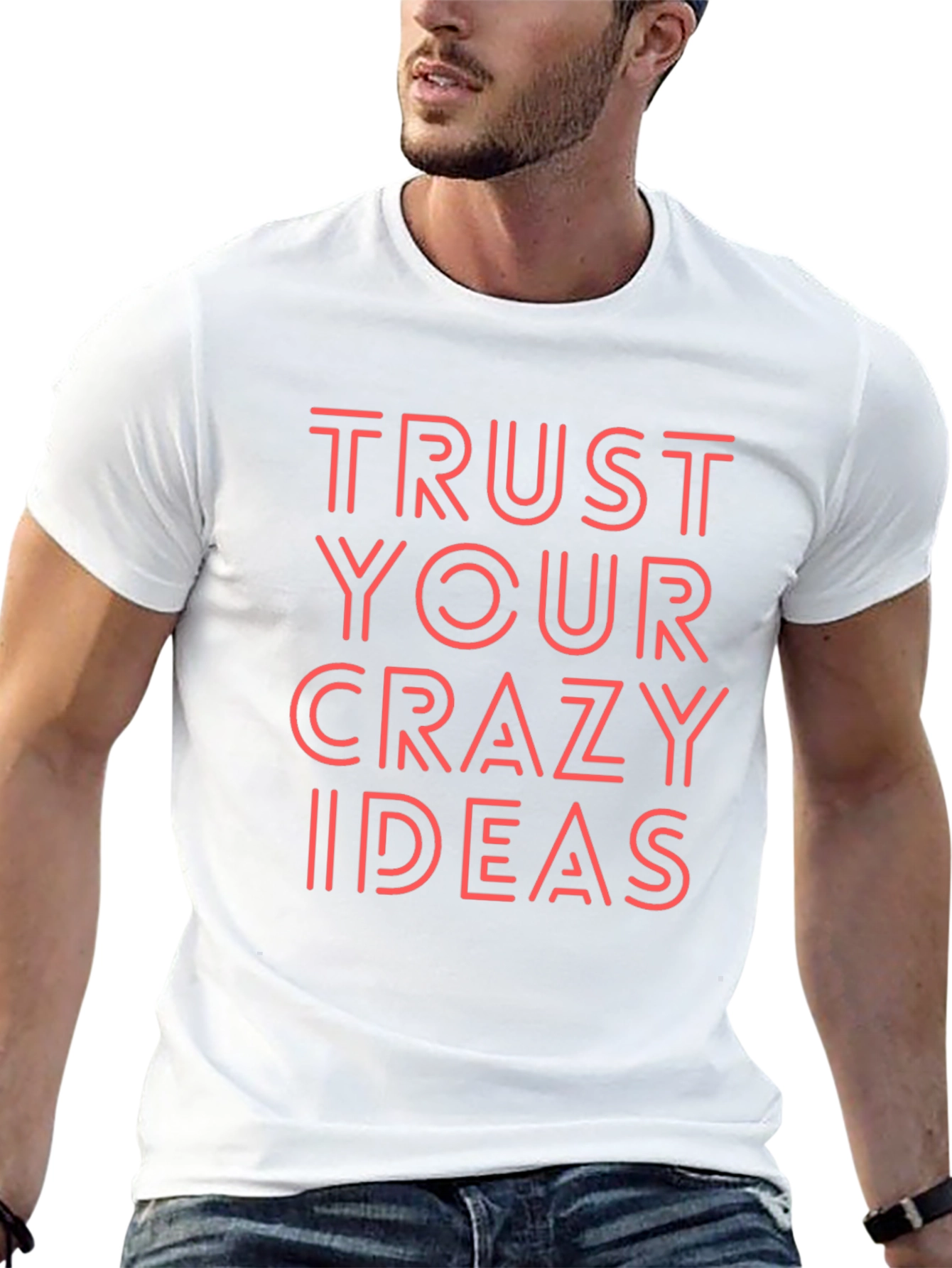 Trust Your Crazy Ideas Black Graphic Tee