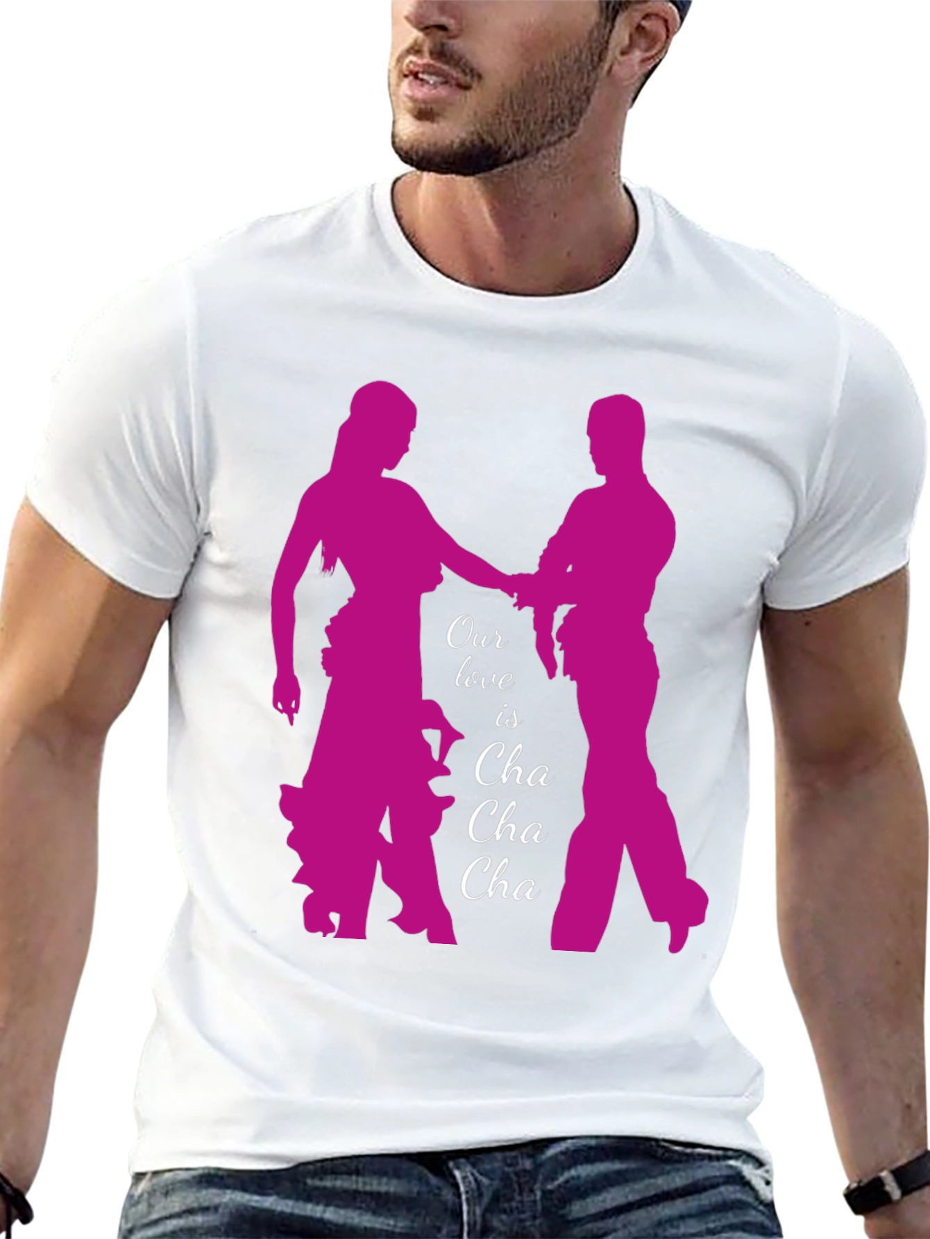 Cha Cha Love T-Shirt - Dancing Couple Tee