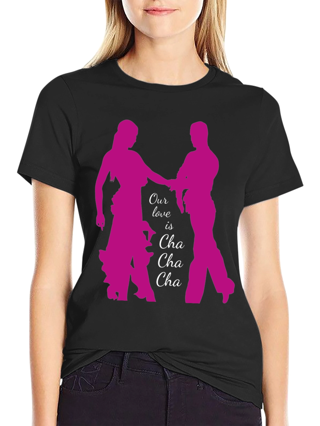 Cha Cha Love T-Shirt - Dancing Couple Tee