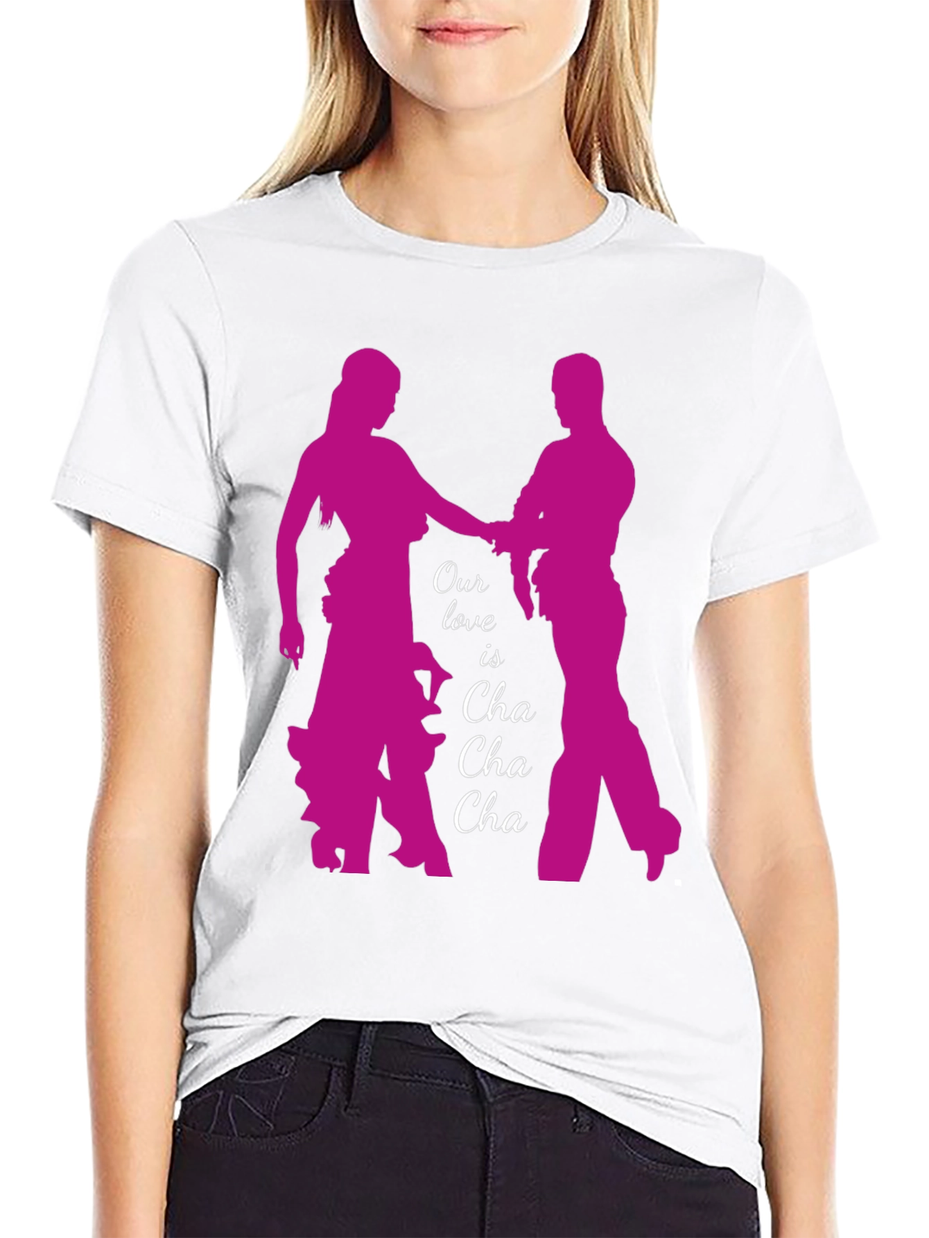 Cha Cha Love T-Shirt - Dancing Couple Tee