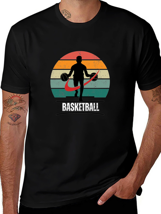 Vintage Basketball Graphic Tee - Retro Style Shirt