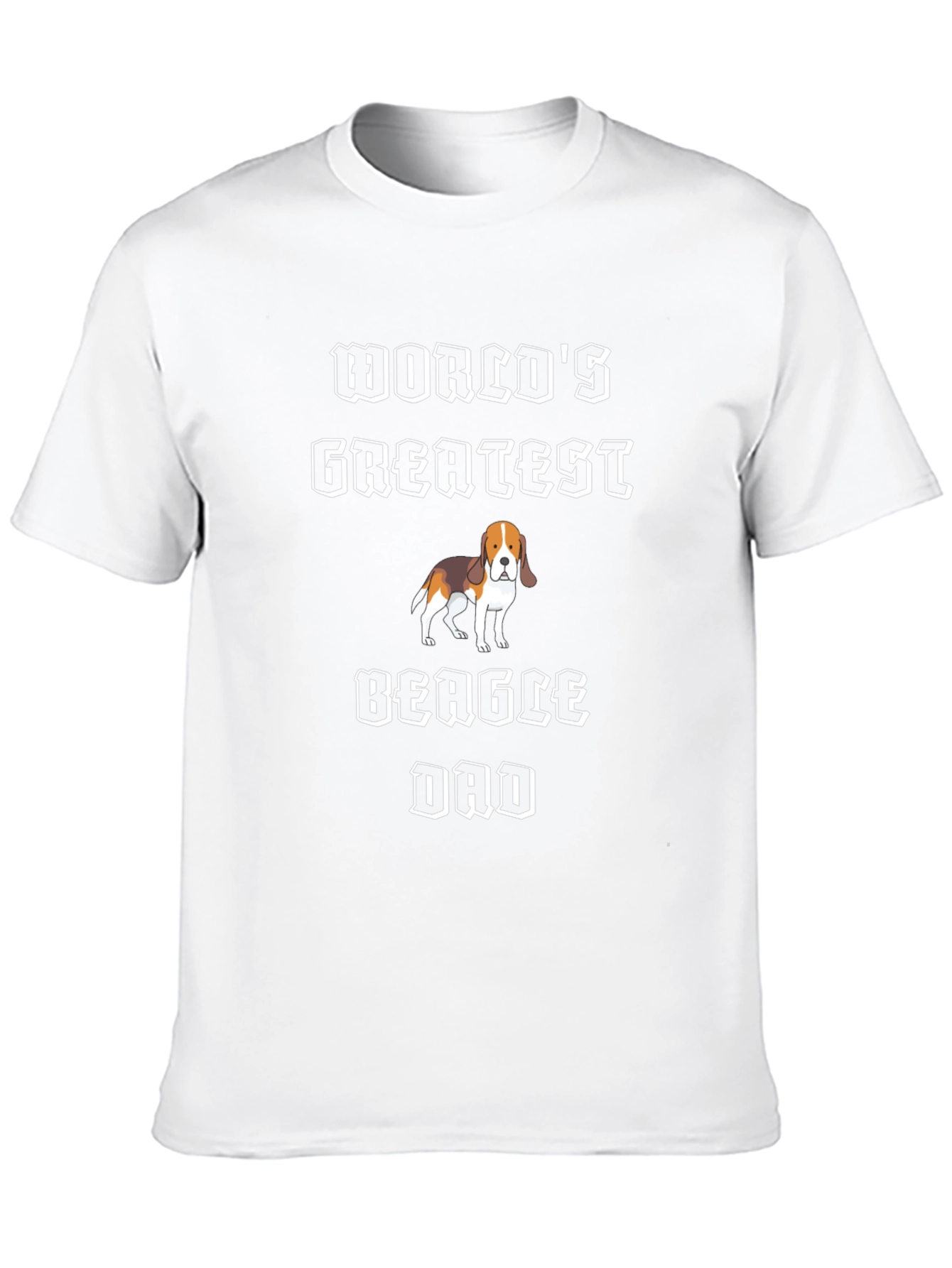 Worlds Greatest Beagle Dad Black T-Shirt