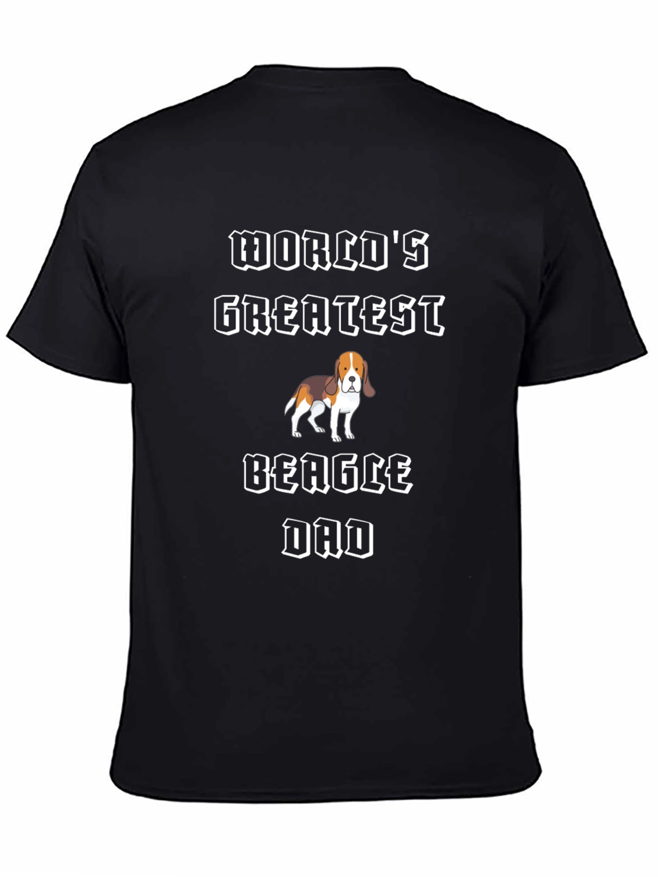 Worlds Greatest Beagle Dad Black T-Shirt