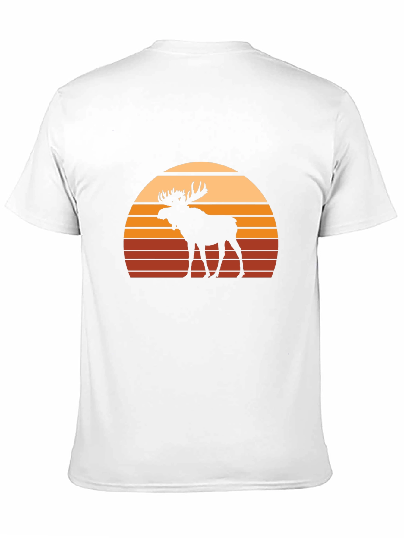 Moose Sunset Graphic Tee - Black Casual Shirt