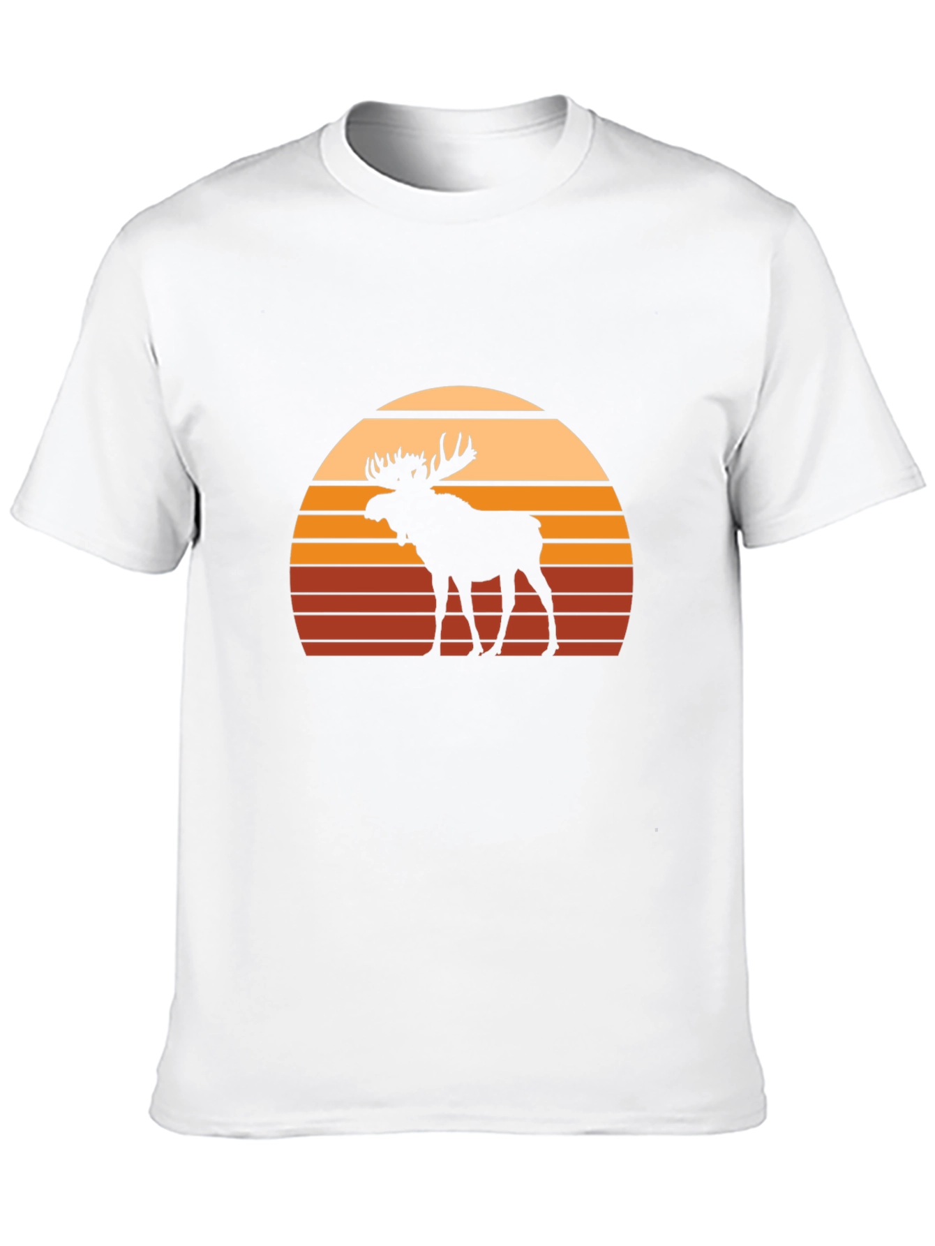 Moose Sunset Graphic Tee - Black Casual Shirt