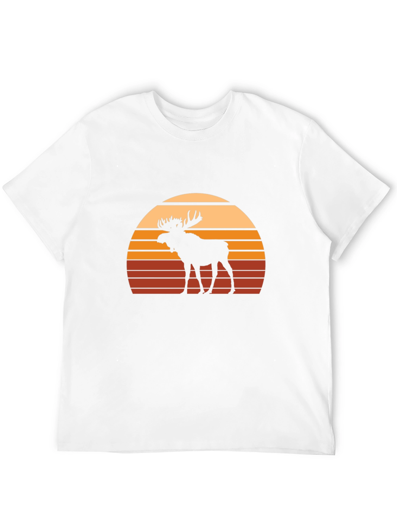 Moose Sunset Graphic Tee - Black Casual Shirt