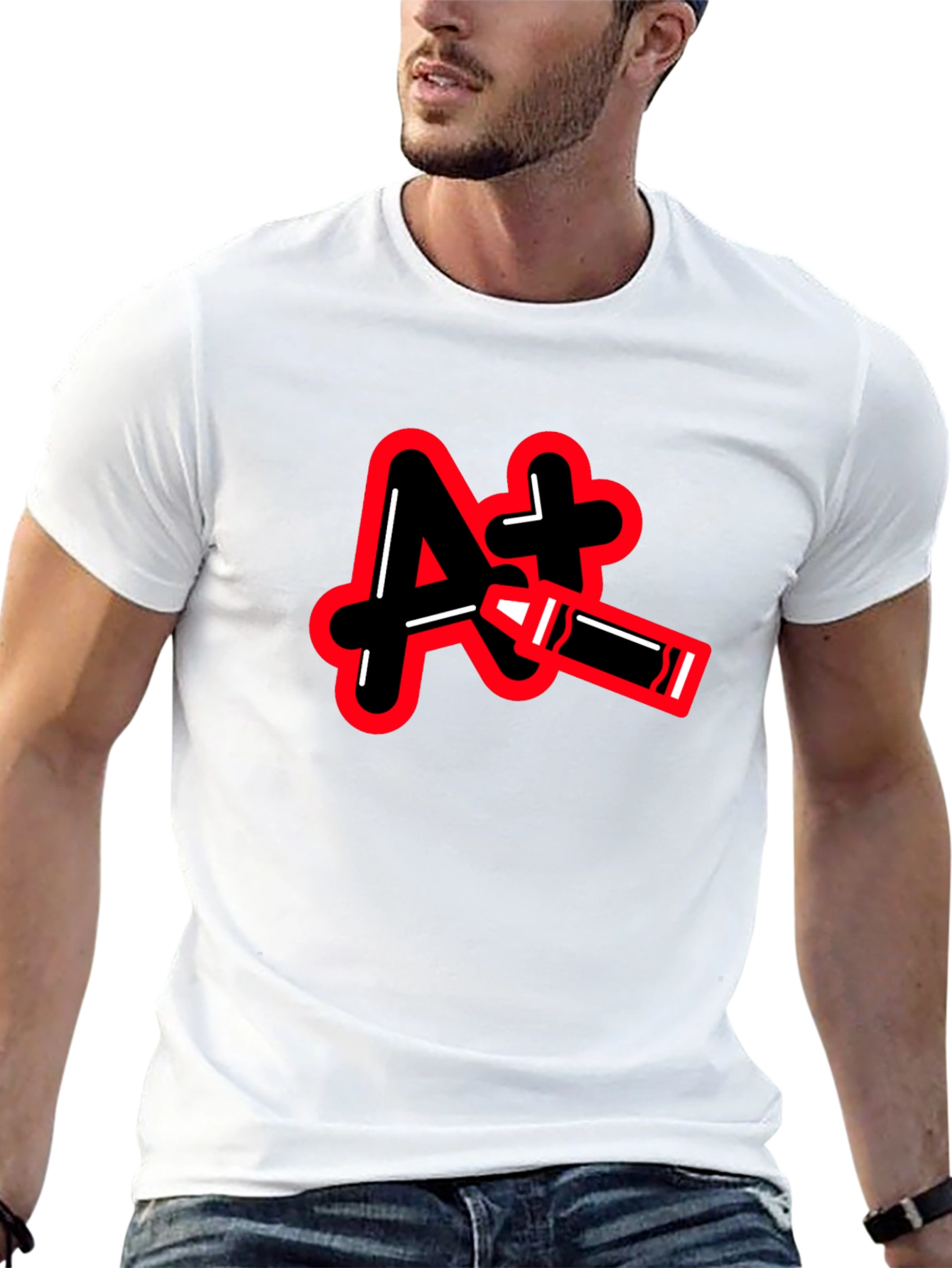 A+ Teacher T-Shirt Funny Grading Graphic Tee