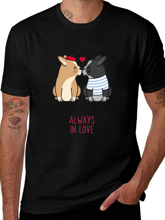 Always In Love Pet Cartoon Graphic Tee