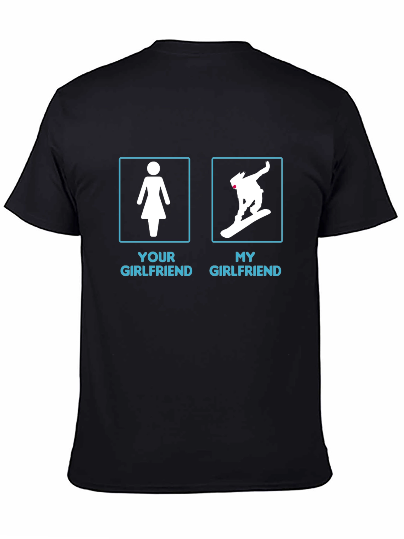 Funny My Girlfriend Snowboarding Graphic Tee
