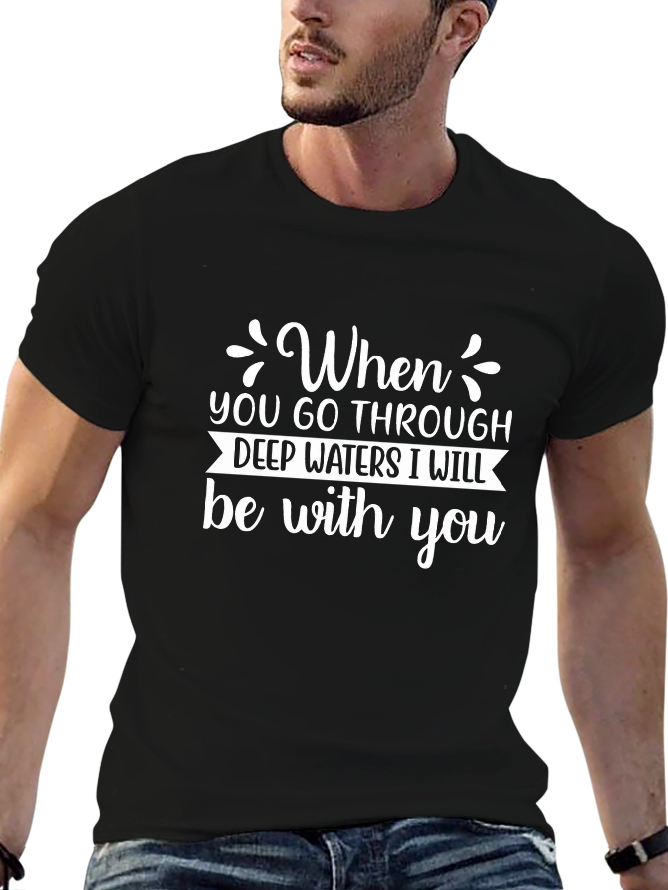 Inspirational Christian T-Shirt - Deep Waters