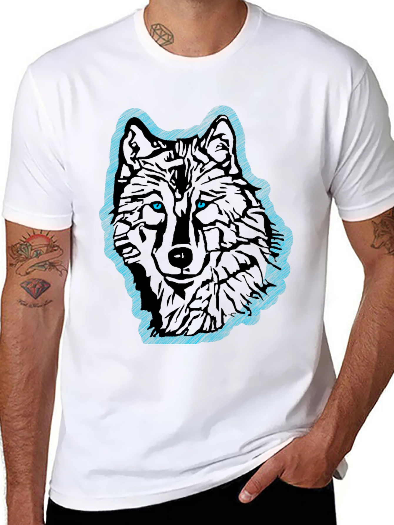 Black Wolf Graphic T-Shirt