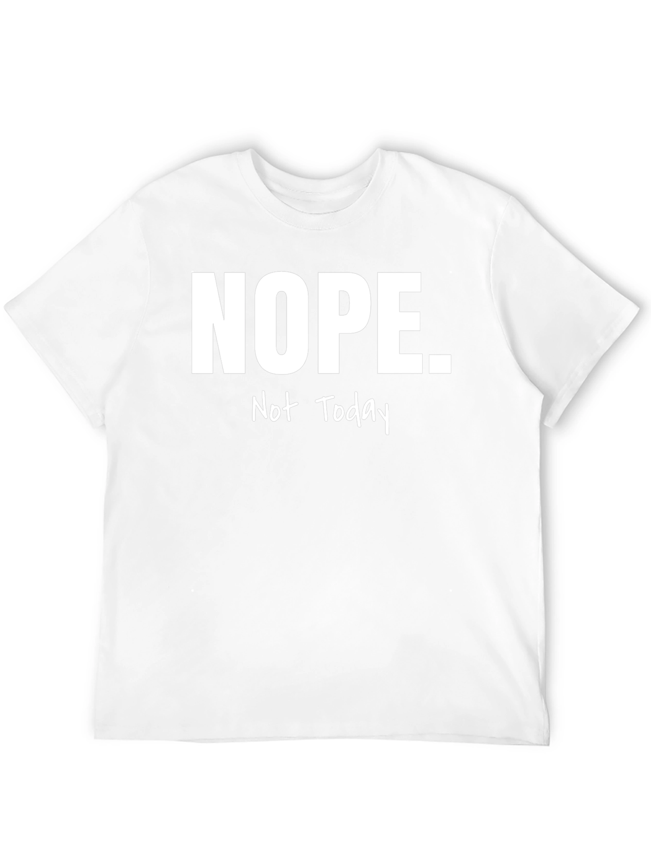 Nope. Not Today Graphic Tee - Mens Black T-Shirt