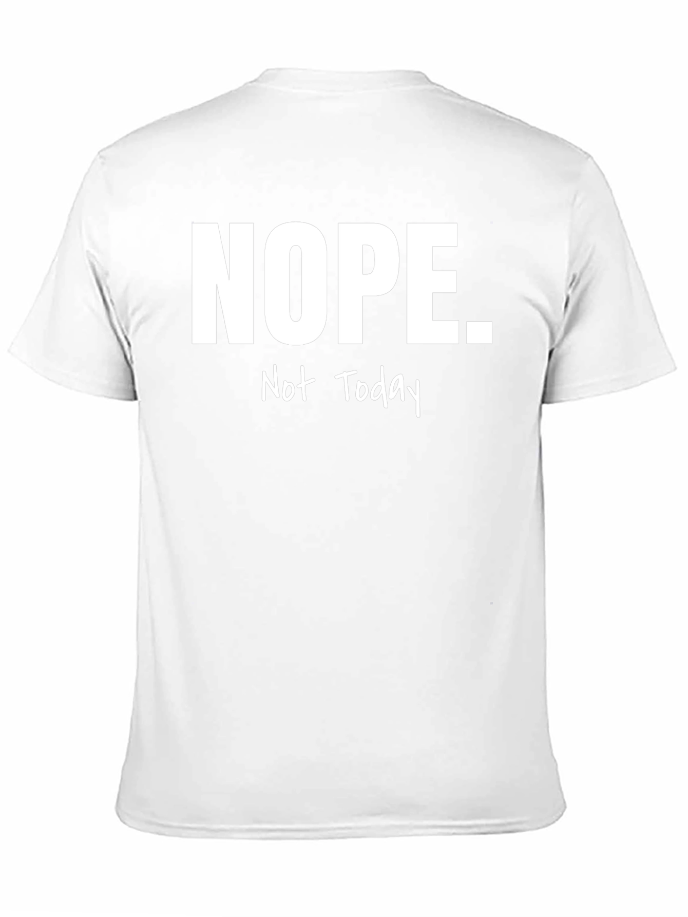 Nope. Not Today Graphic Tee - Mens Black T-Shirt