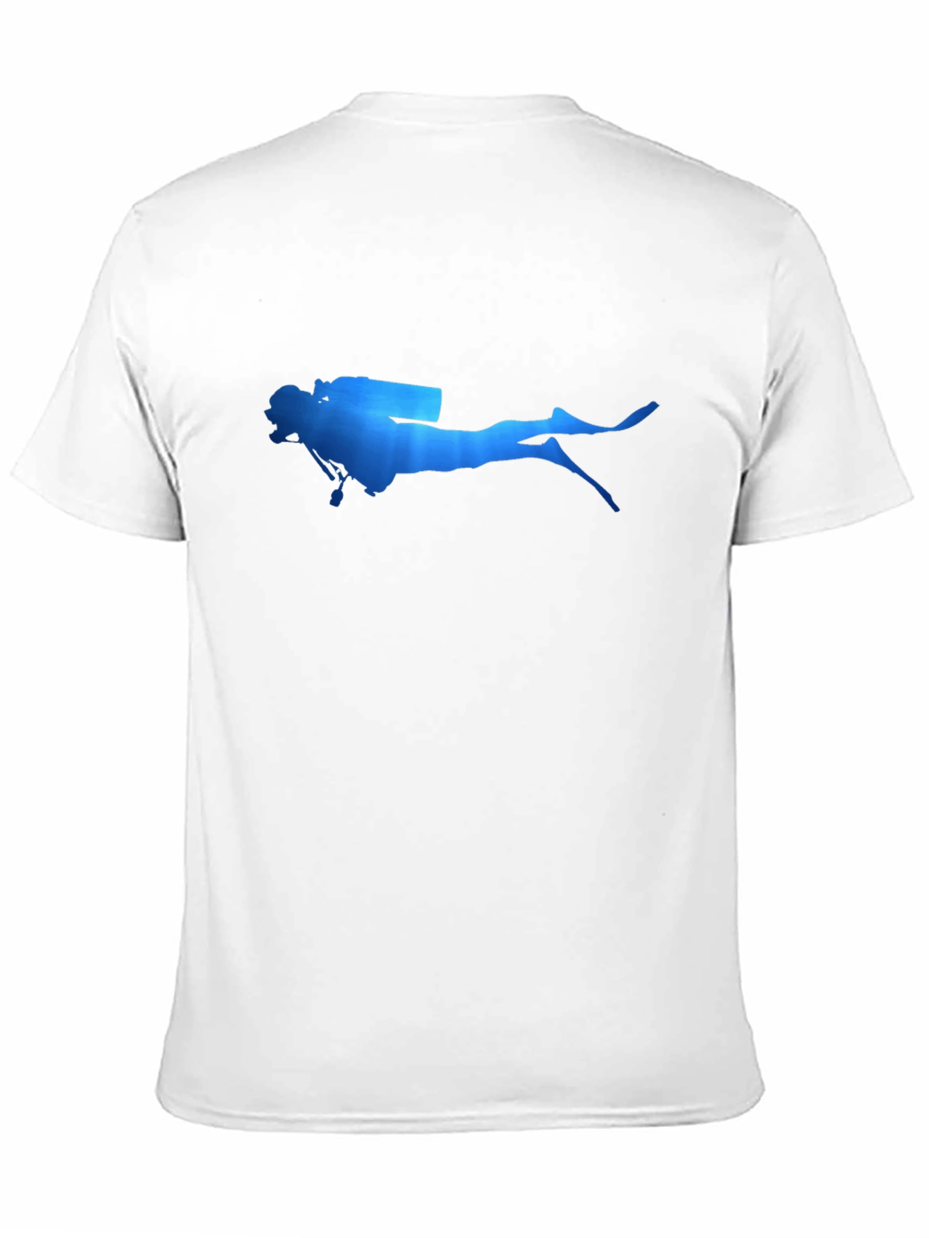 Diver Silhouette T-Shirt - Black Cotton Tee