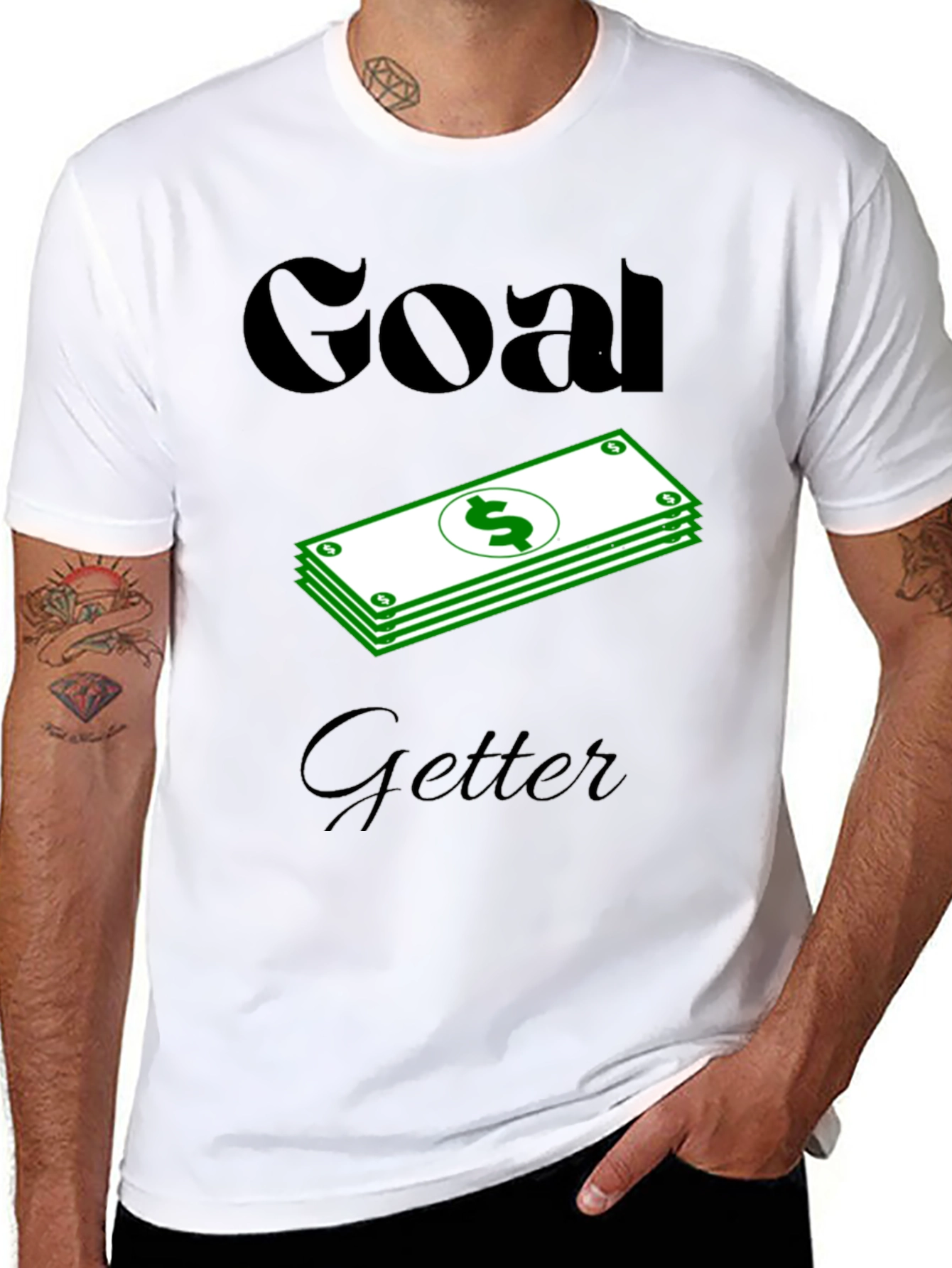 Goal Getter Graphic T-Shirt - Black