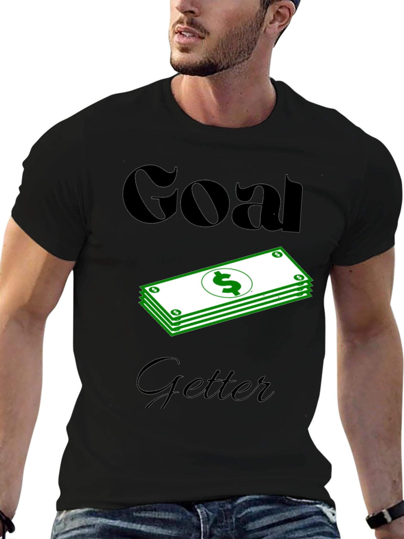 Goal Getter Graphic T-Shirt - Black