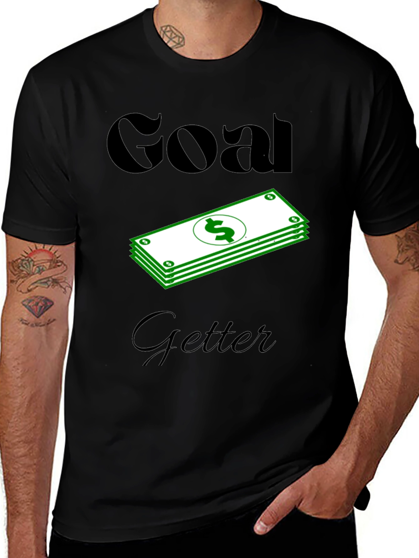 Goal Getter Graphic T-Shirt - Black