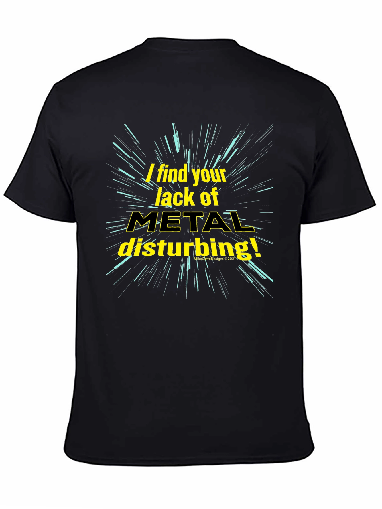 Metal Music Fan T-Shirt - Disturbance Theme