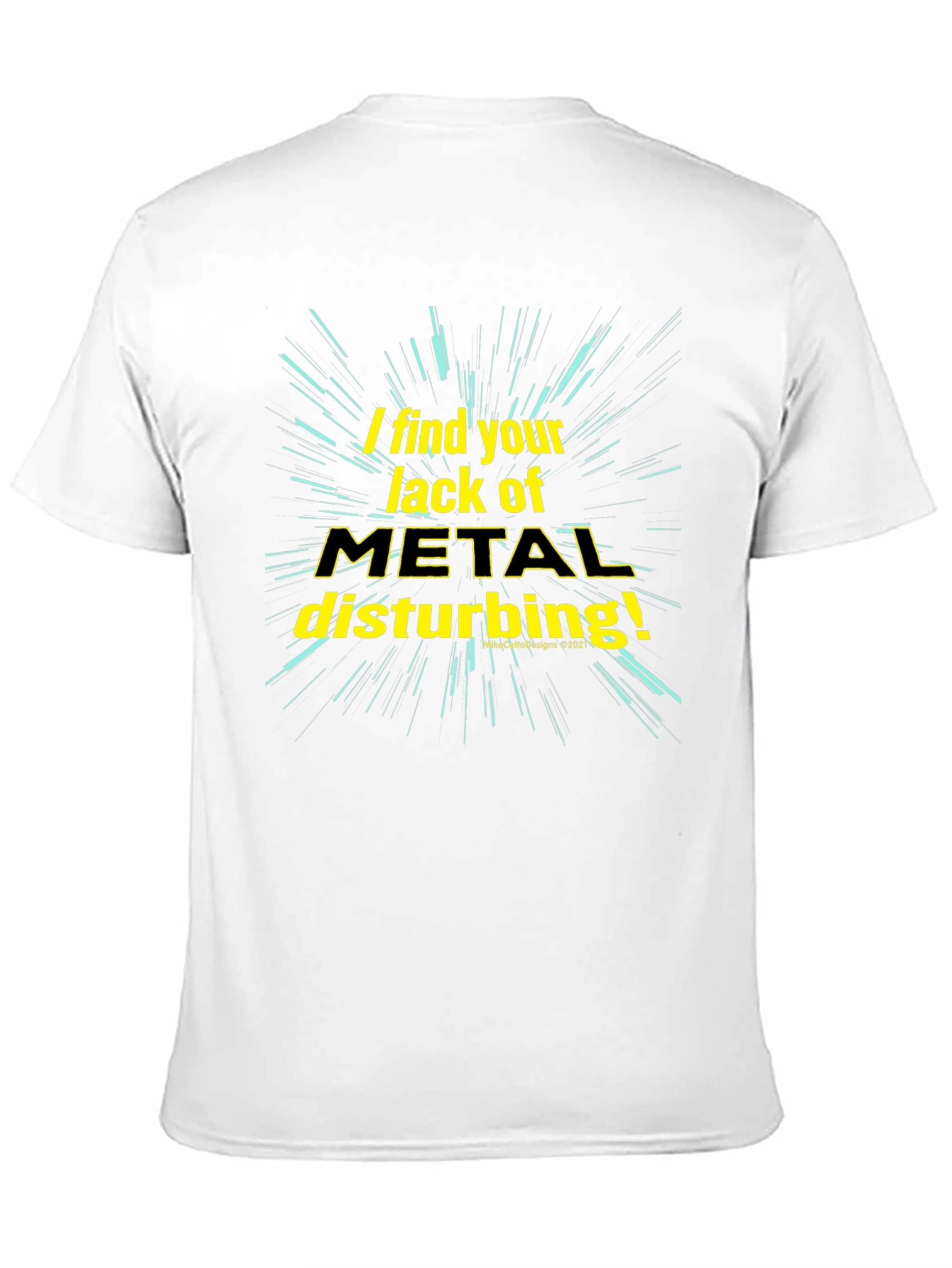 Metal Music Fan T-Shirt - Disturbance Theme