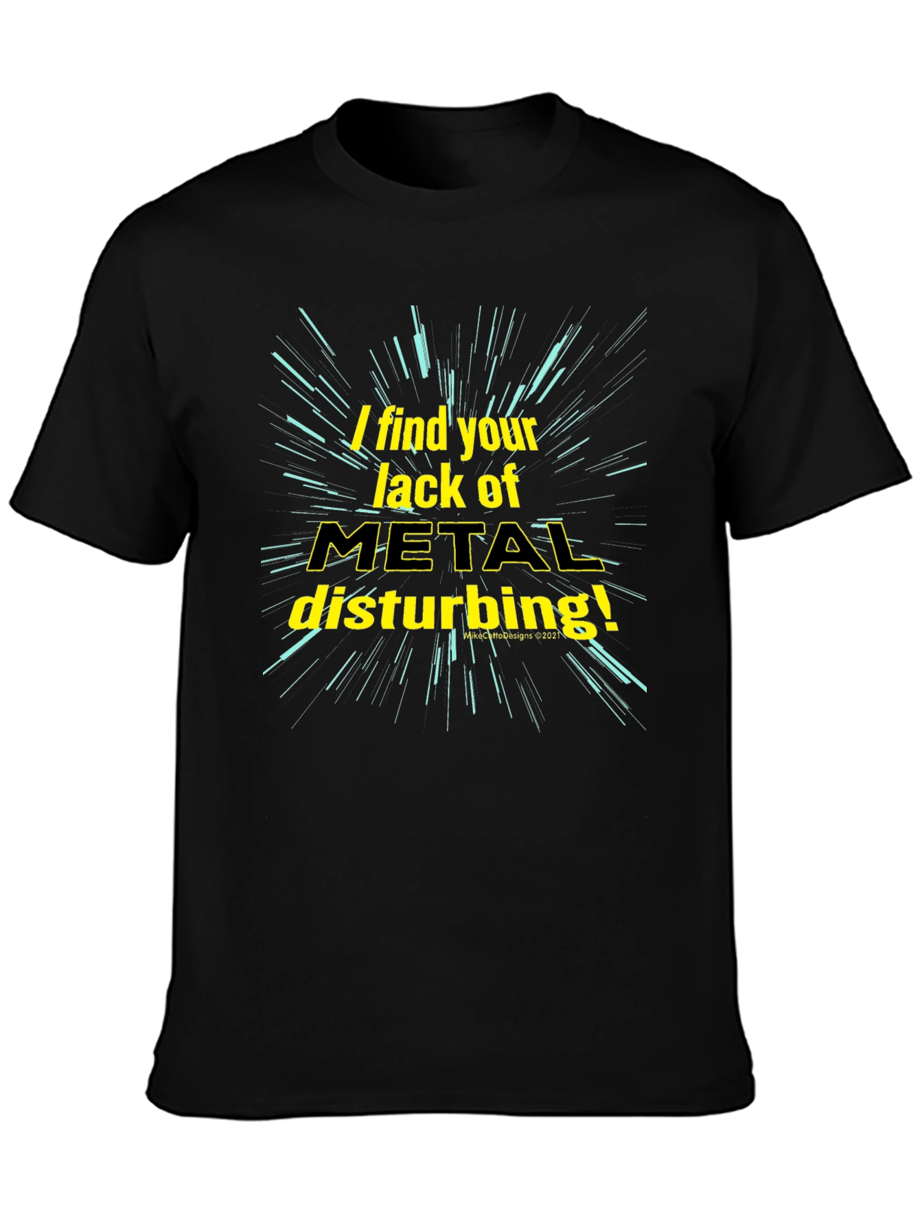 Metal Music Fan T-Shirt - Disturbance Theme