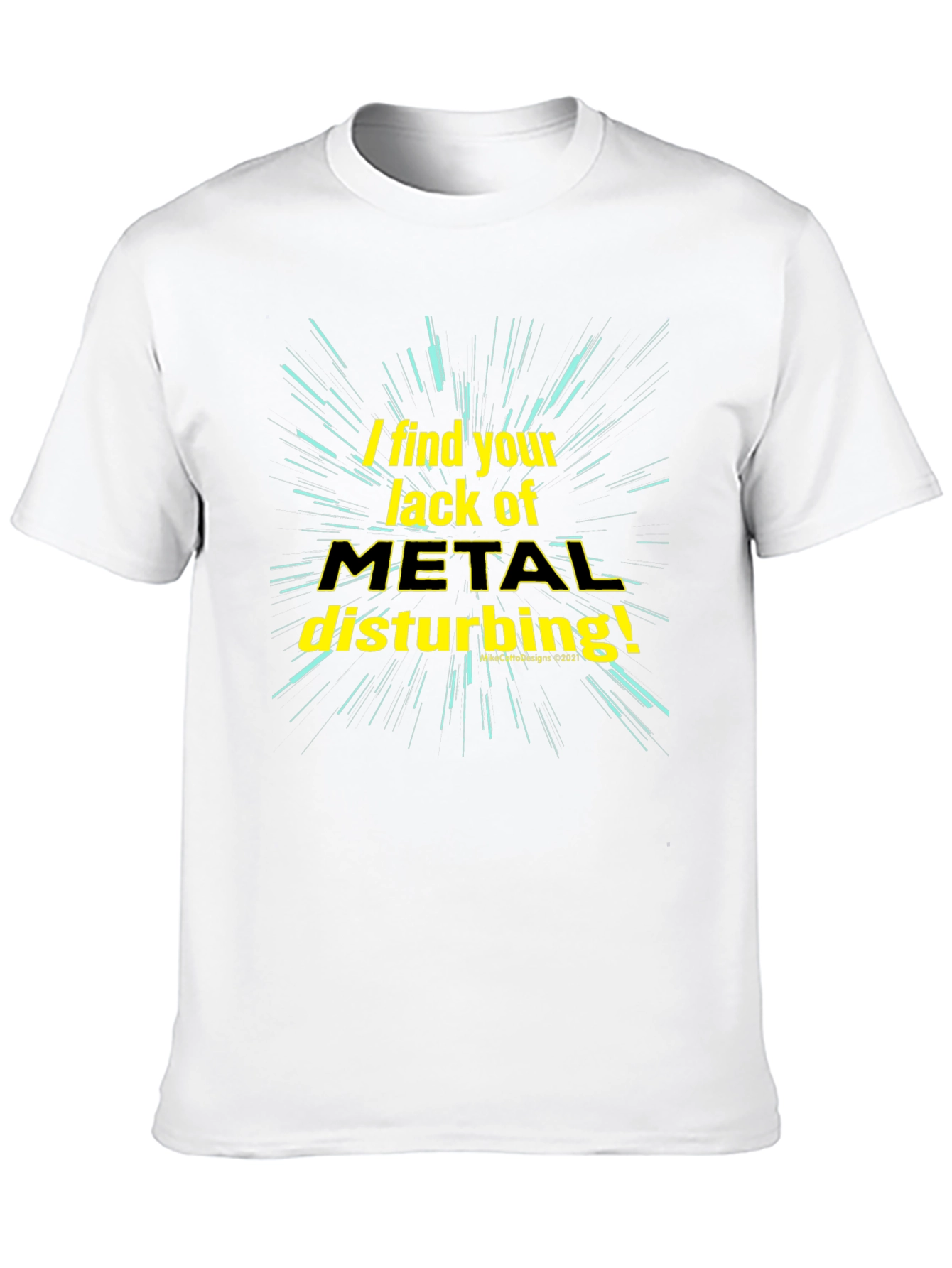 Metal Music Fan T-Shirt - Disturbance Theme