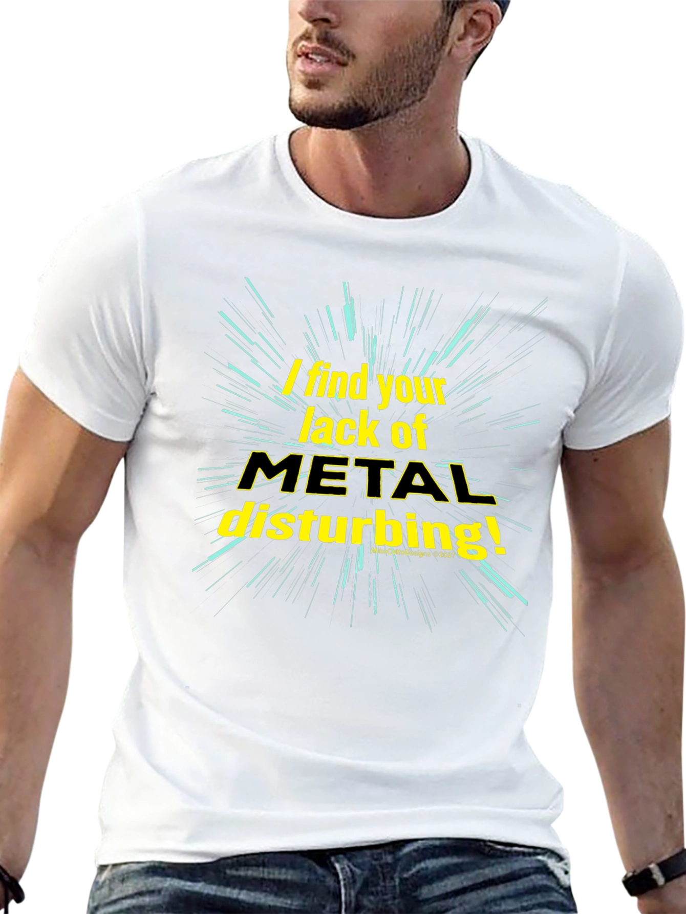 Metal Music Fan T-Shirt - Disturbance Theme