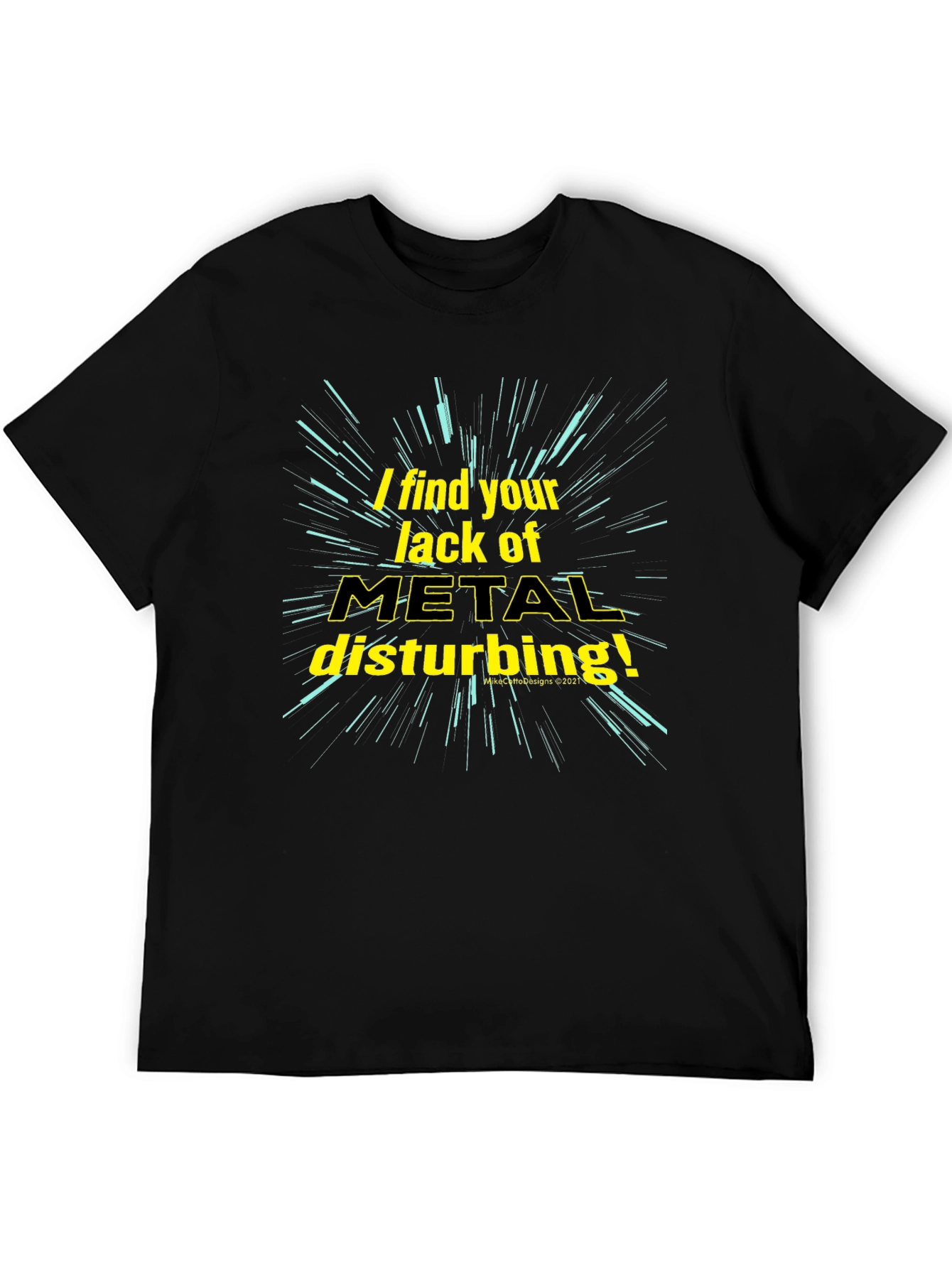 Metal Music Fan T-Shirt - Disturbance Theme
