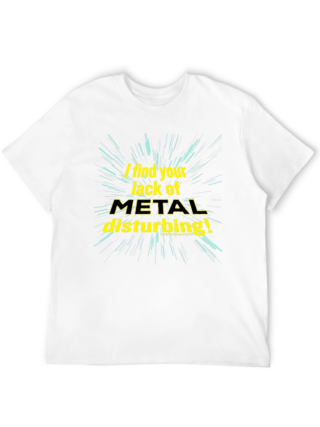 Metal Music Fan T-Shirt - Disturbance Theme